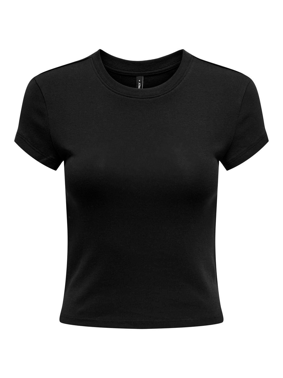 ONLY Kurzarmshirt »ONLELINA S/S O-NECK SHORT TOP JRS NOOS«
