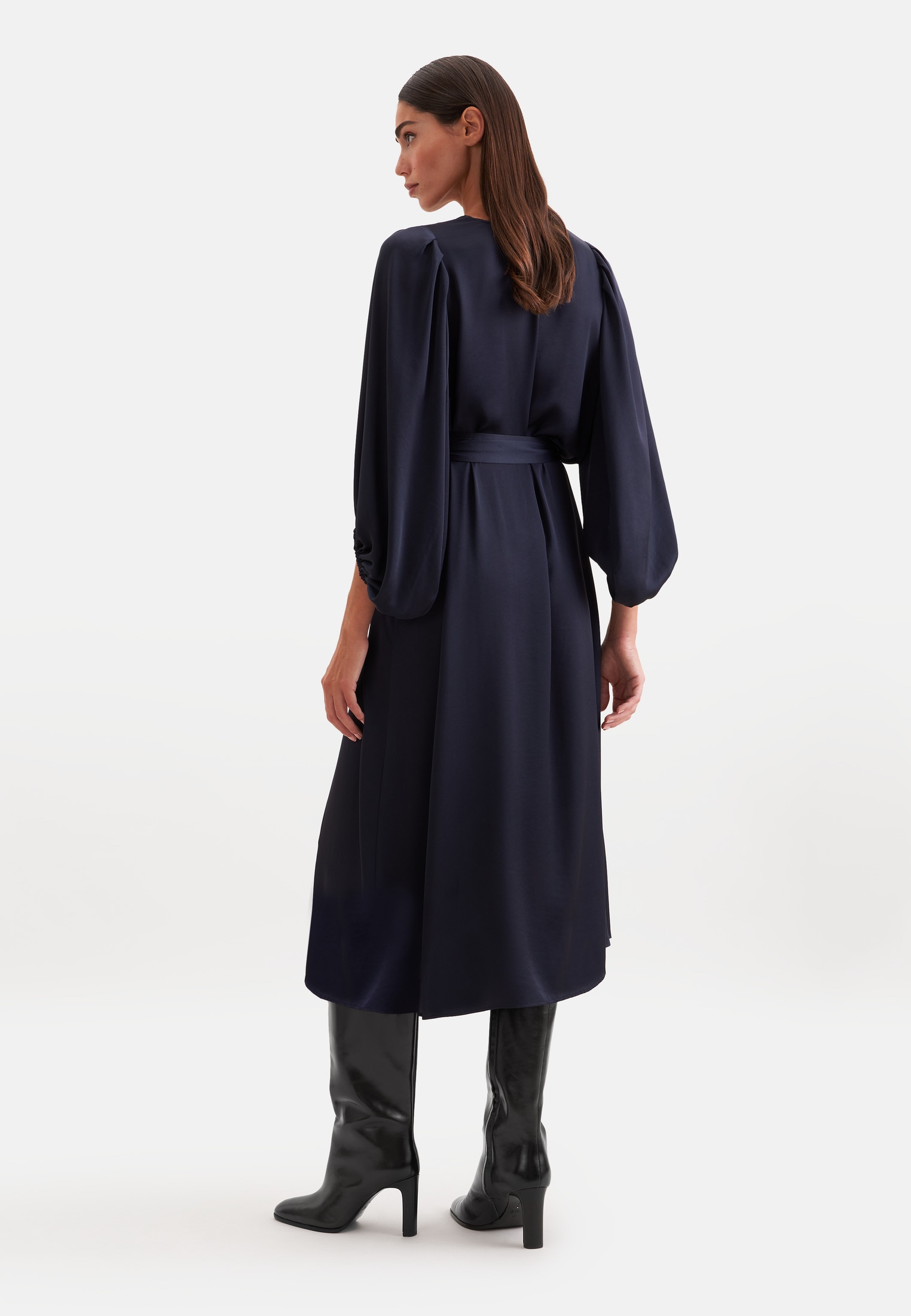 seidensticker Blusenkleid 3/4 V-Neck Uni