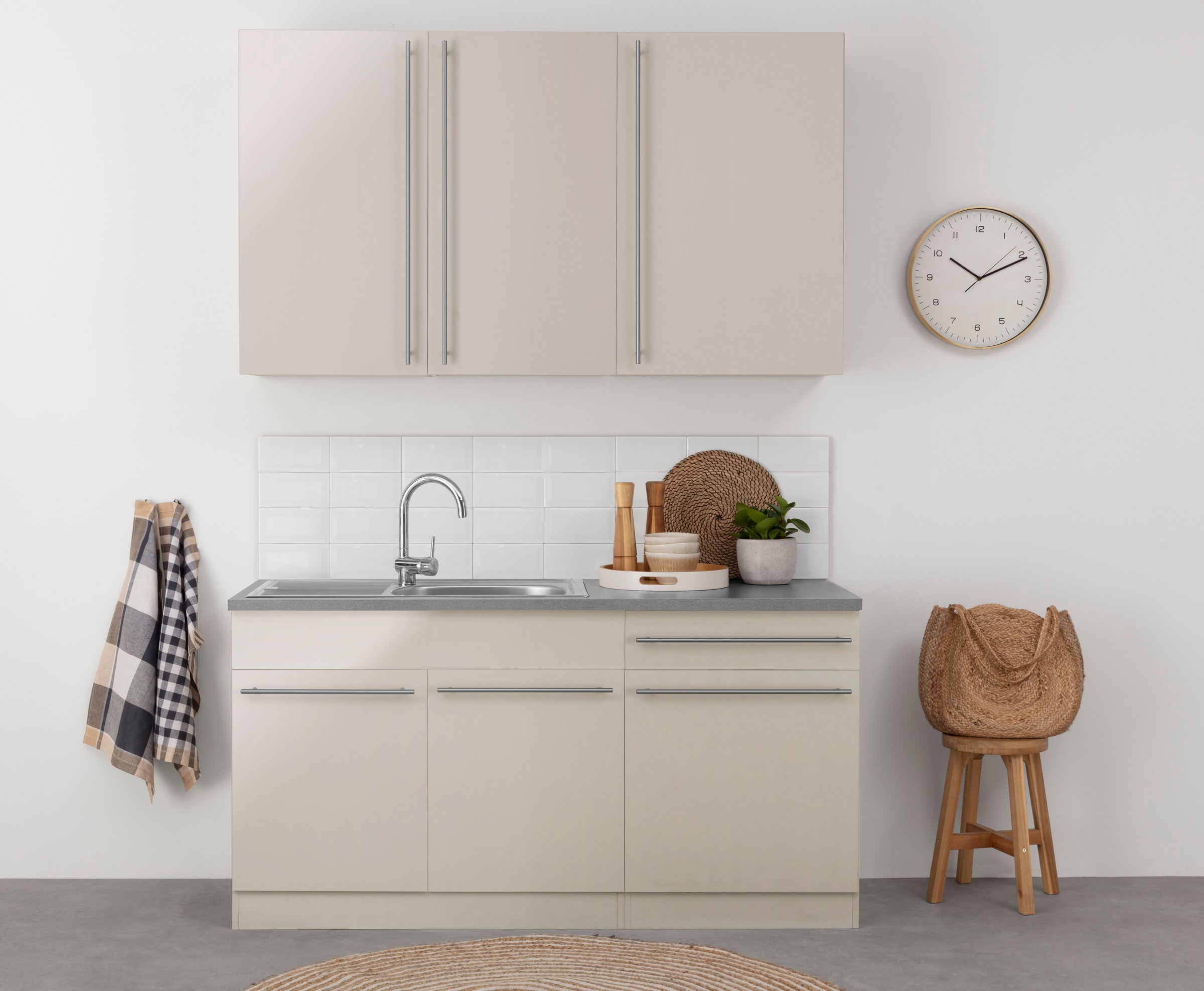 wiho Küchen Pantryküche »Chicago« ohne E-Geräte, Breite 160 cm