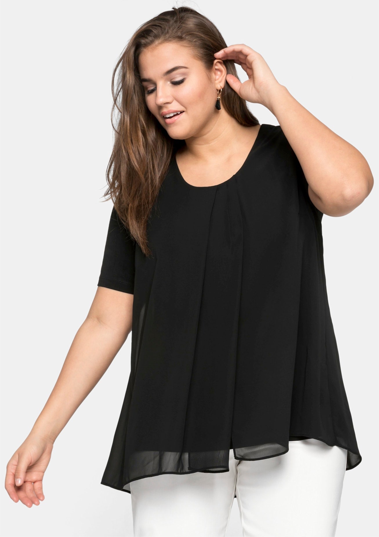 Sheego Blusenshirt »Blusenshirt«, (1 tlg.)