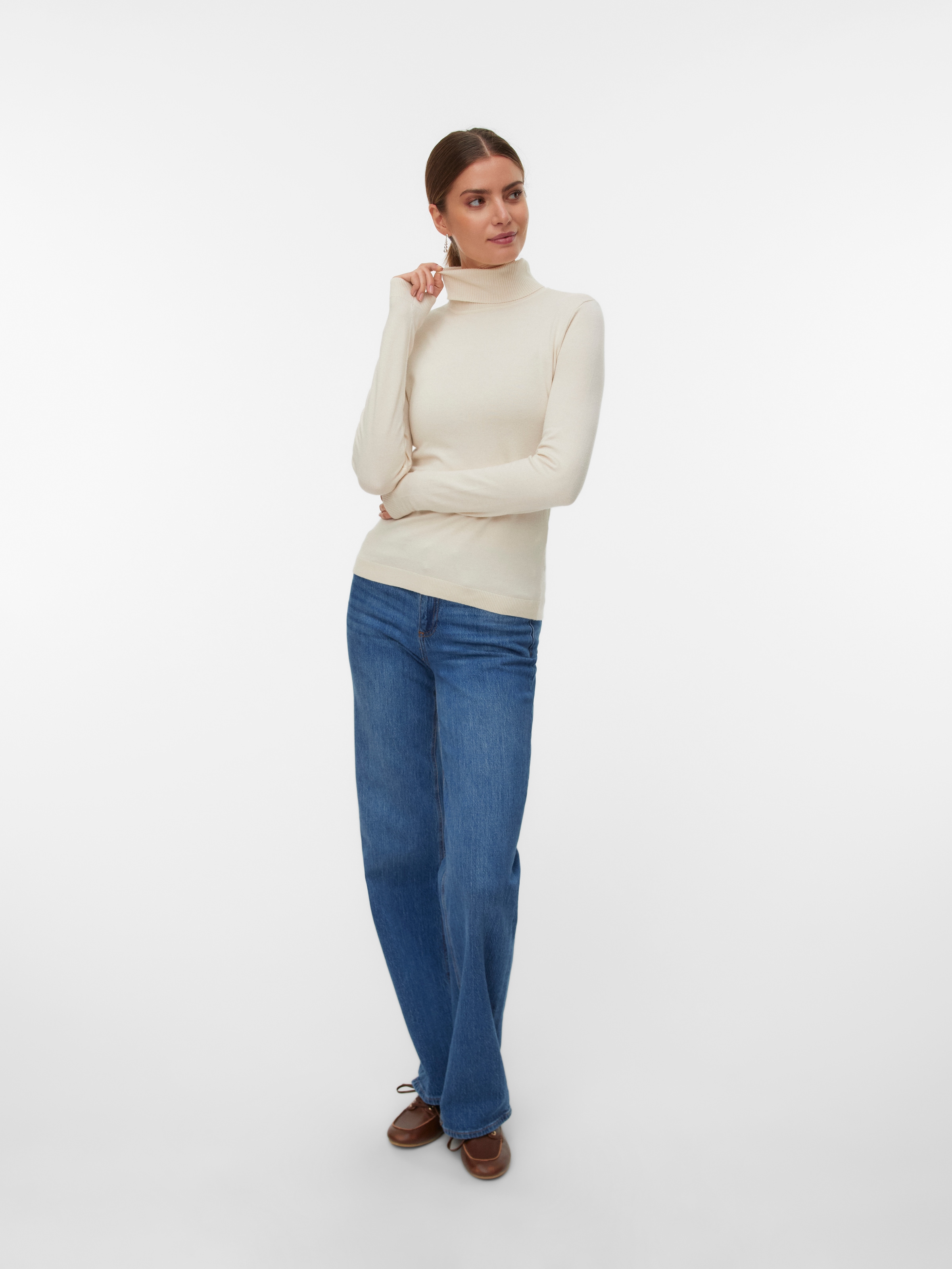 Vero Moda Rollkragenpullover »VMHAPPINESS LS ROLLNK PULLOVE GA NOOS«