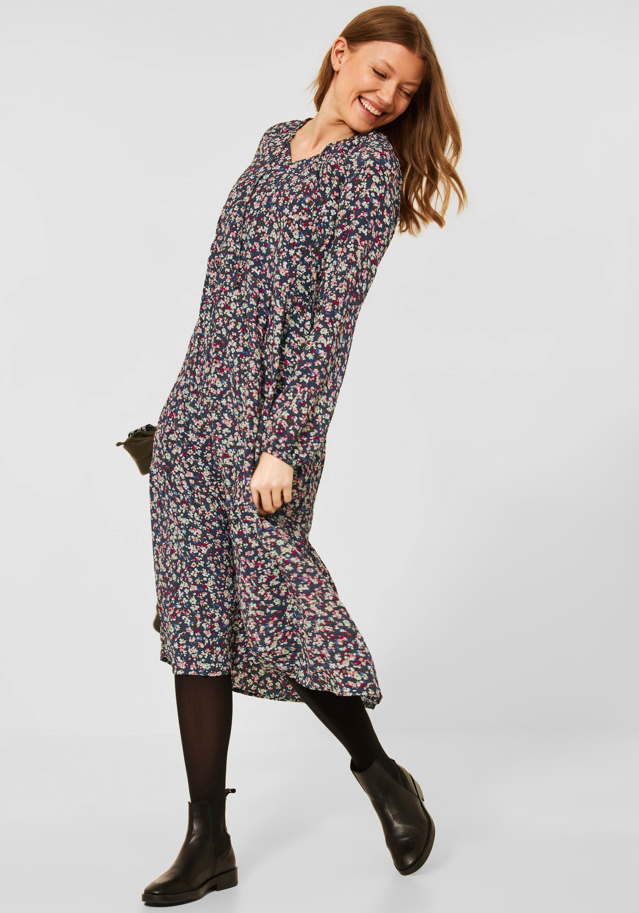 Cecil Druckkleid, im romantischen Milles Fleur Blumen Print