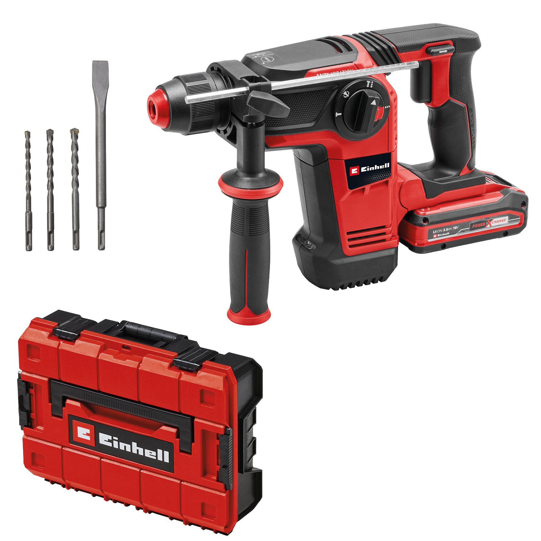 Einhell Akku-Bohrhammer »TP-HD 18/28 Li BL +4«, inkl. Akku 18V/3,0Ah und Ladegerät