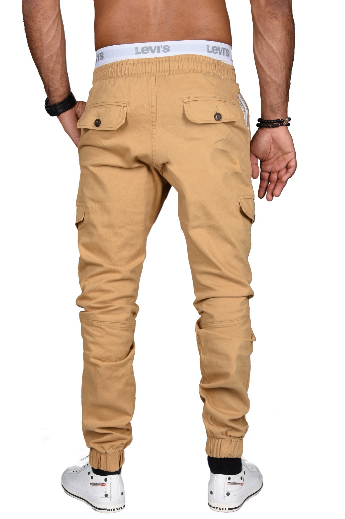 Alessandro Salvarini Cargohose »A. Salvarini Herren Designer Cargo Stoff Hose Cargohose Regular Fit NEU AS031«