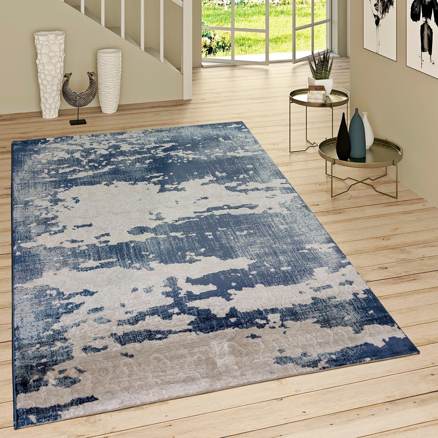 Paco Home Teppich »Victory 601«, rechteckig, 15 mm Höhe, Kurzflor, Vintage Design, Wohnzimmer