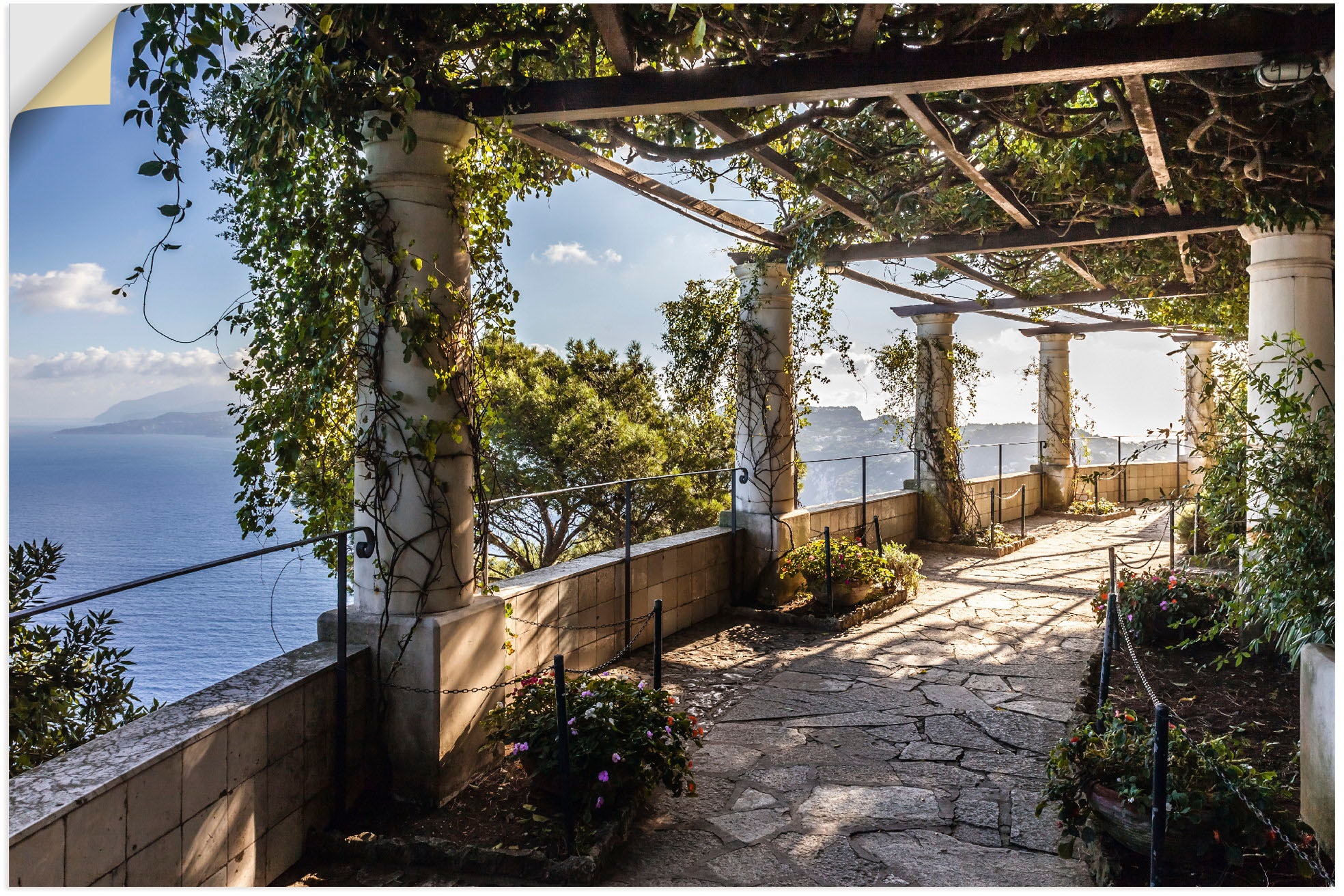 Wandbild »Garten Gebäude, (1 der kaufen San bei Artland Capri«, St.) Michele OTTO Villa auf