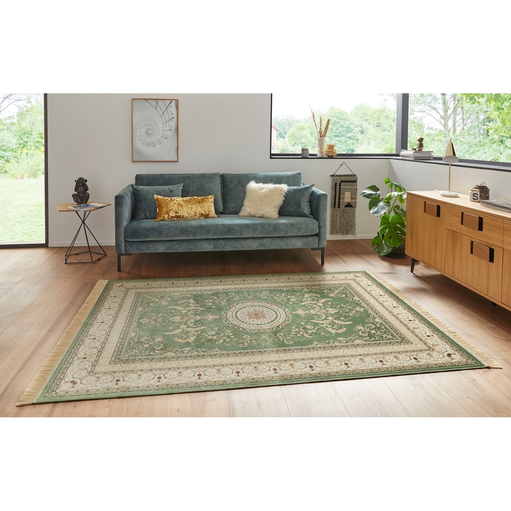 NOURISTAN Teppich »Antik Negar«, rechteckig, Orientalisch mit Fransen, Orient, Wohnzimmer, Schlafzimmer, Esszimmer