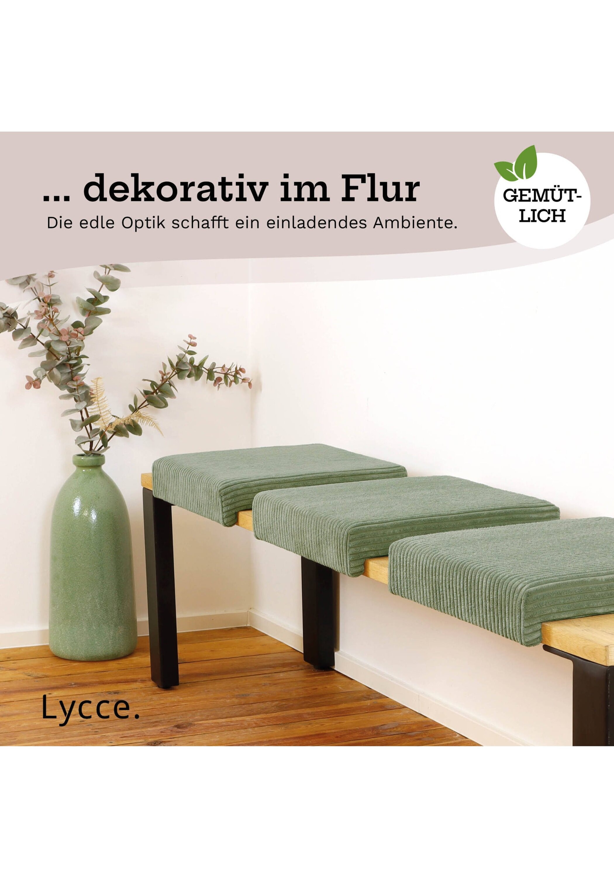 Lycce Bankauflage »Bankauflage Bankauflage Klemmkissen 1 Leiste 1er Pack« 3