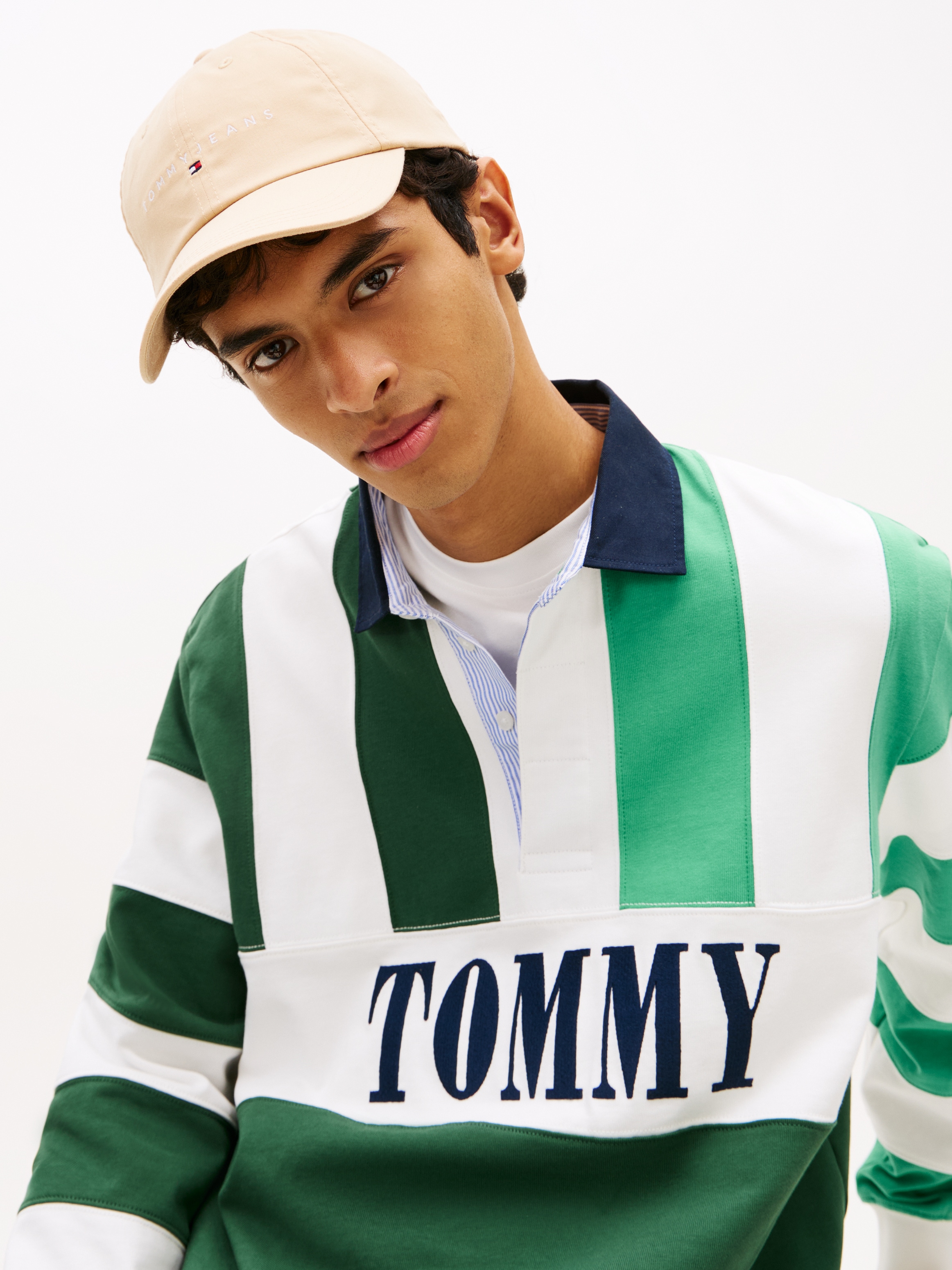 Tommy Jeans Baseball Cap »TJM LINEAR LOGO« Regular fit mit festem Schirm