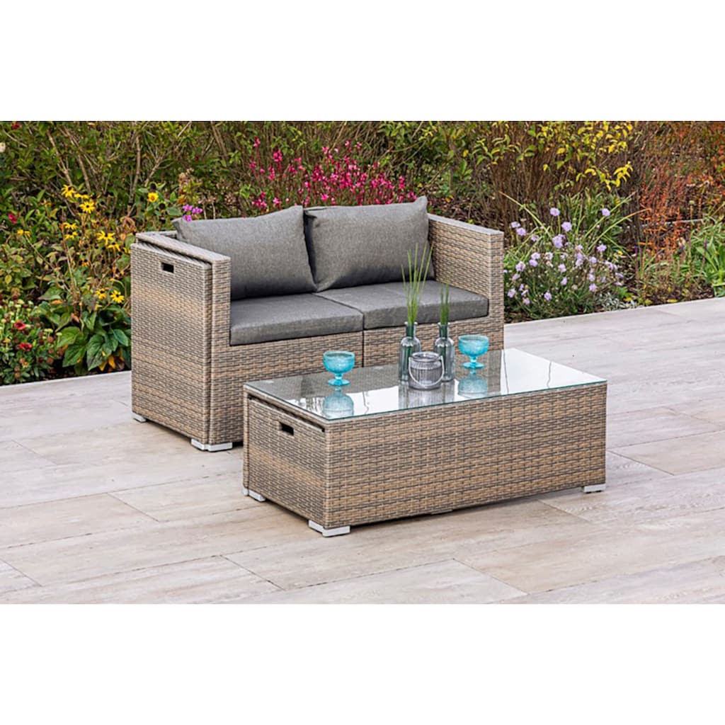 MERXX Gartenlounge-Set »Agira«, (6 tlg.)