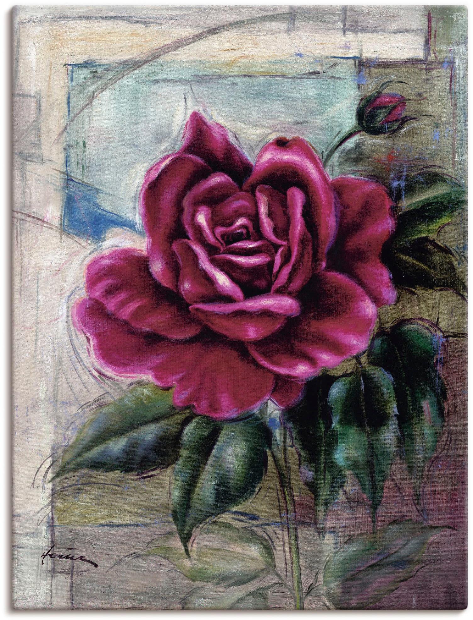 Artland Wandbild »Rose II«, Blumen, (1 St.), als Alubild, Outdoorbild, Leinwandbild in verschied. Größen