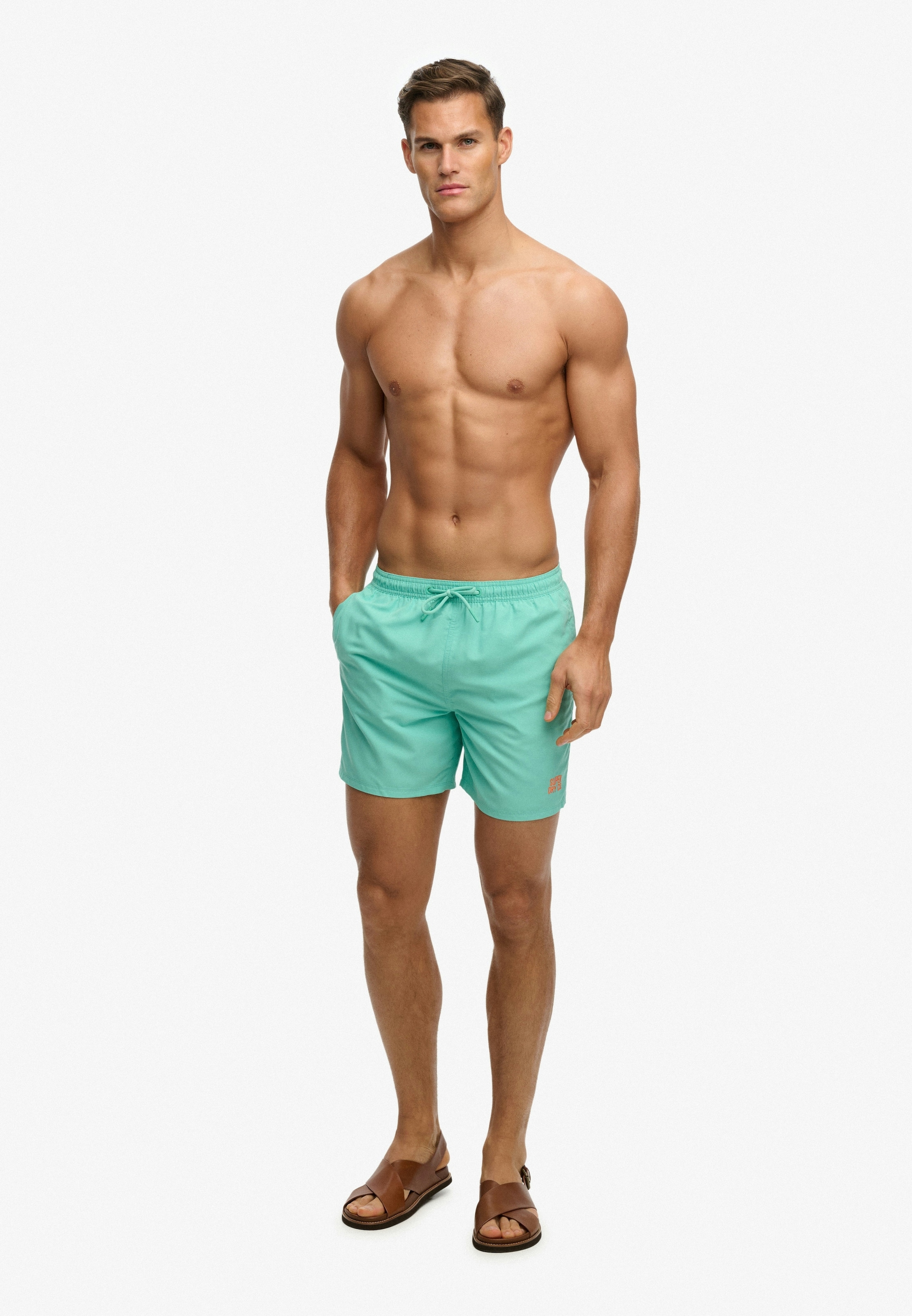 Superdry Badeshorts »ESSENTIAL 16 SWIM SHORT« Kunstfaser, relaxed fit