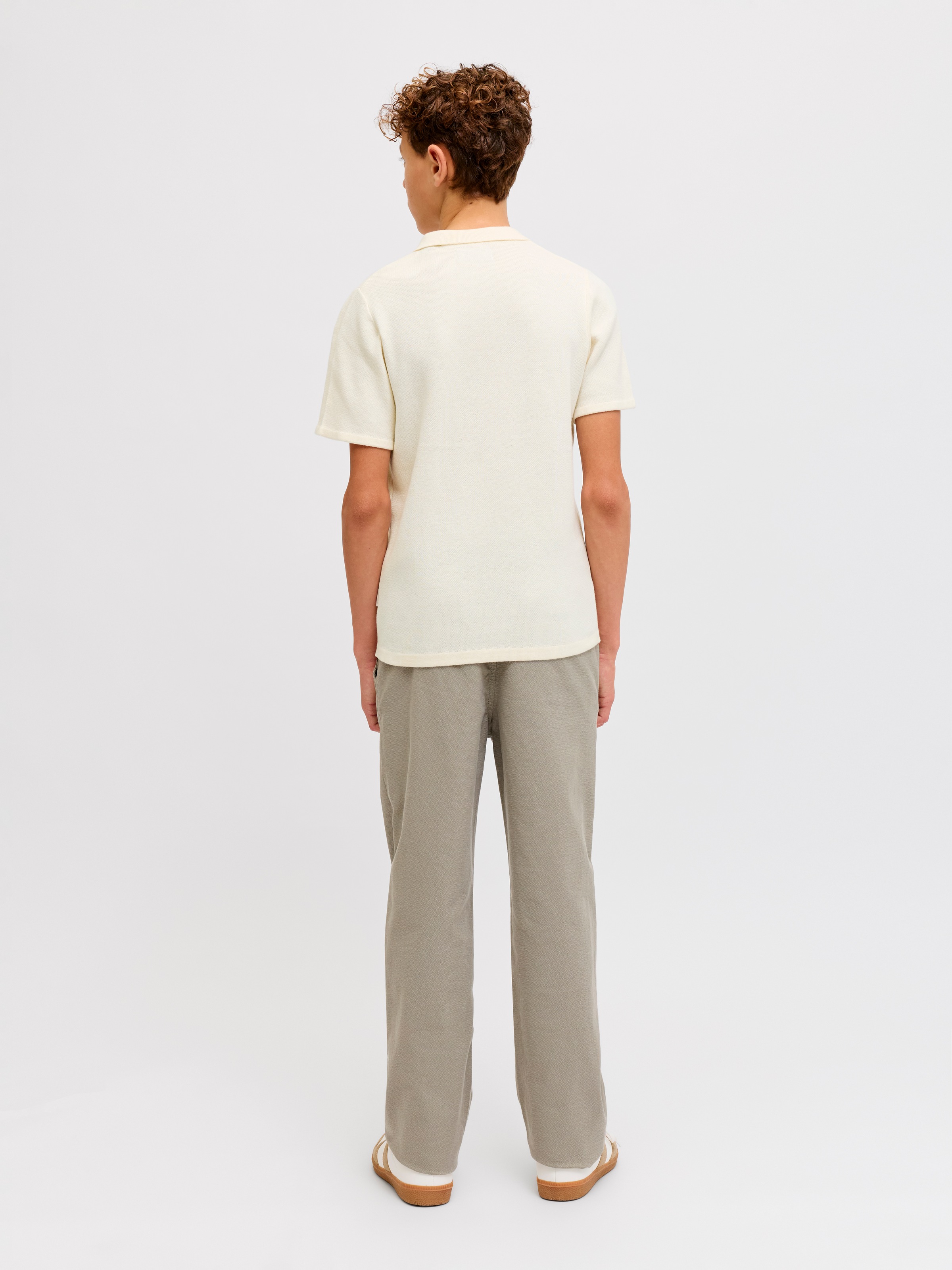 Jack & Jones Junior Polokragenpullover »JORNORREBRO LIGHT KNIT SS POLO JNR«