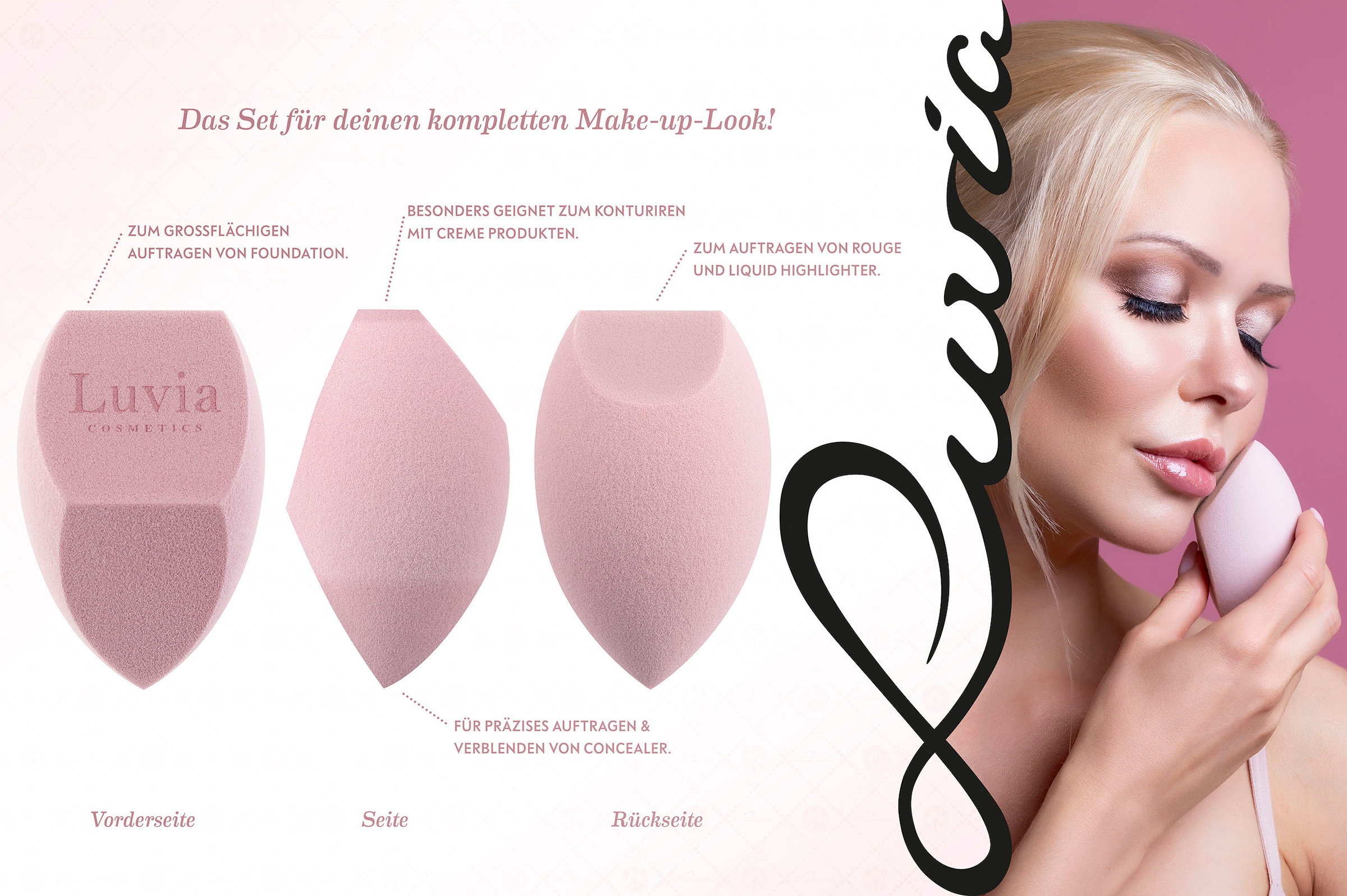 Luvia Cosmetics Kosmetikpinsel-Set »Prime OTTO online Candy«, kaufen bei Vegan (10 tlg.)