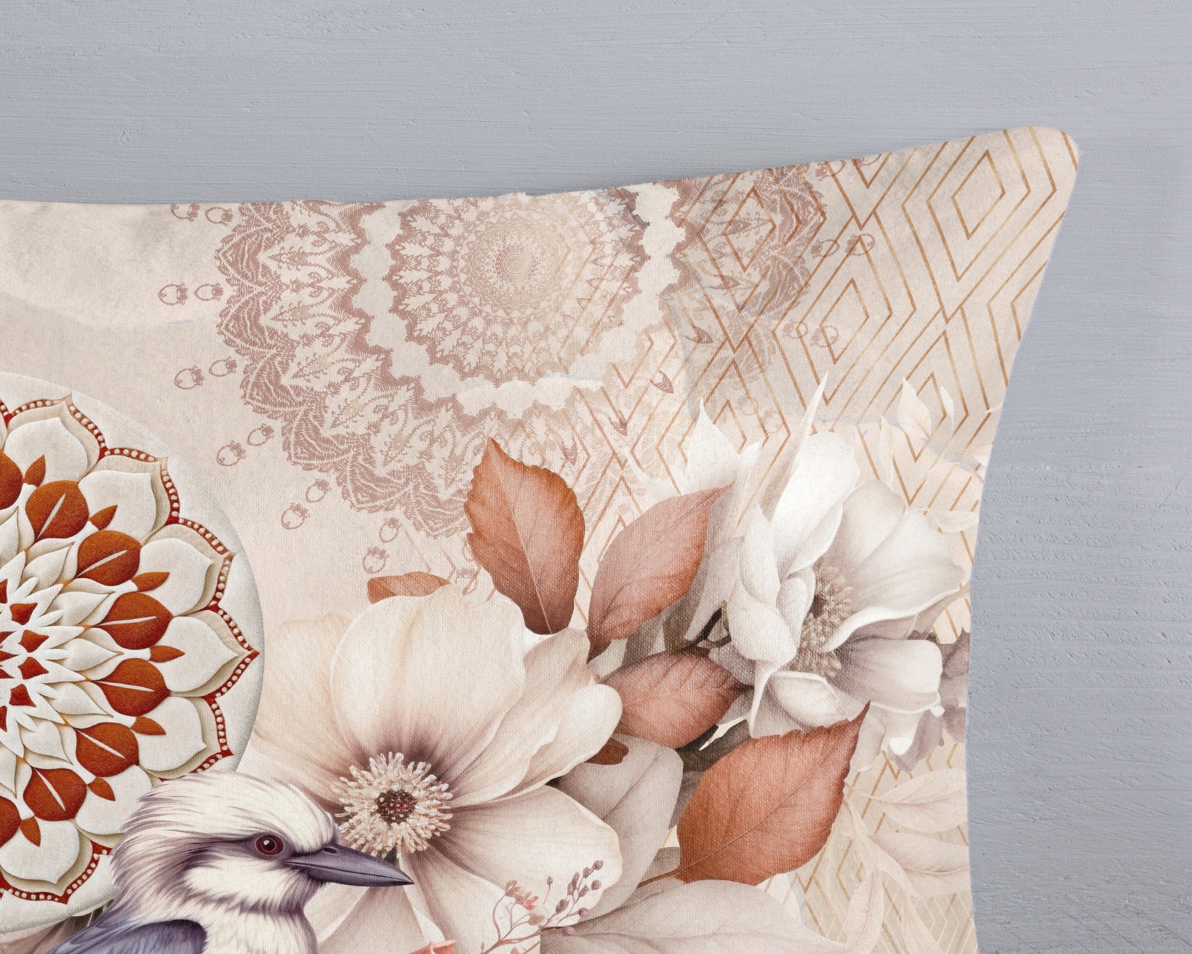 hip Wendebettwäsche »Luigio« 2 Stk. tlg. Flanell, Biber, Winter, Warm, Reißverschluss, Wende, Mandala, Vogel