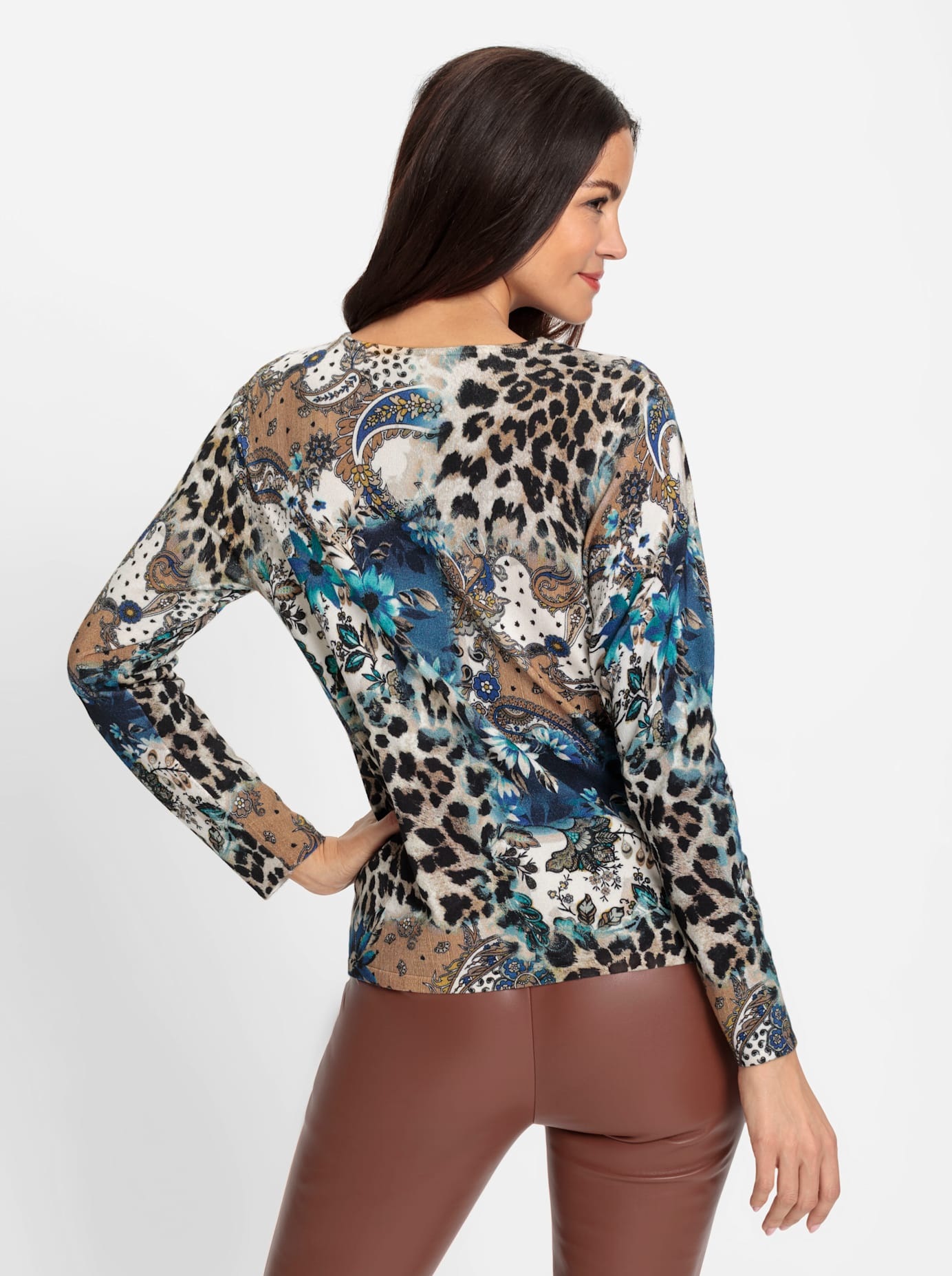 heine Rundhalspullover »Druck-Pullover«