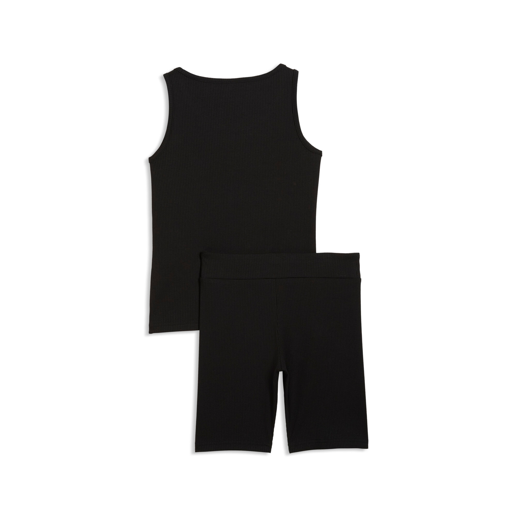 PUMA Trainingsanzug »ESS ELEVATED RIB TANK AND SHORT LEGGINGS SET G« 2 tlg. ohne Kapuze, sportlicher Stil, Slim Fit Passform, für Teens