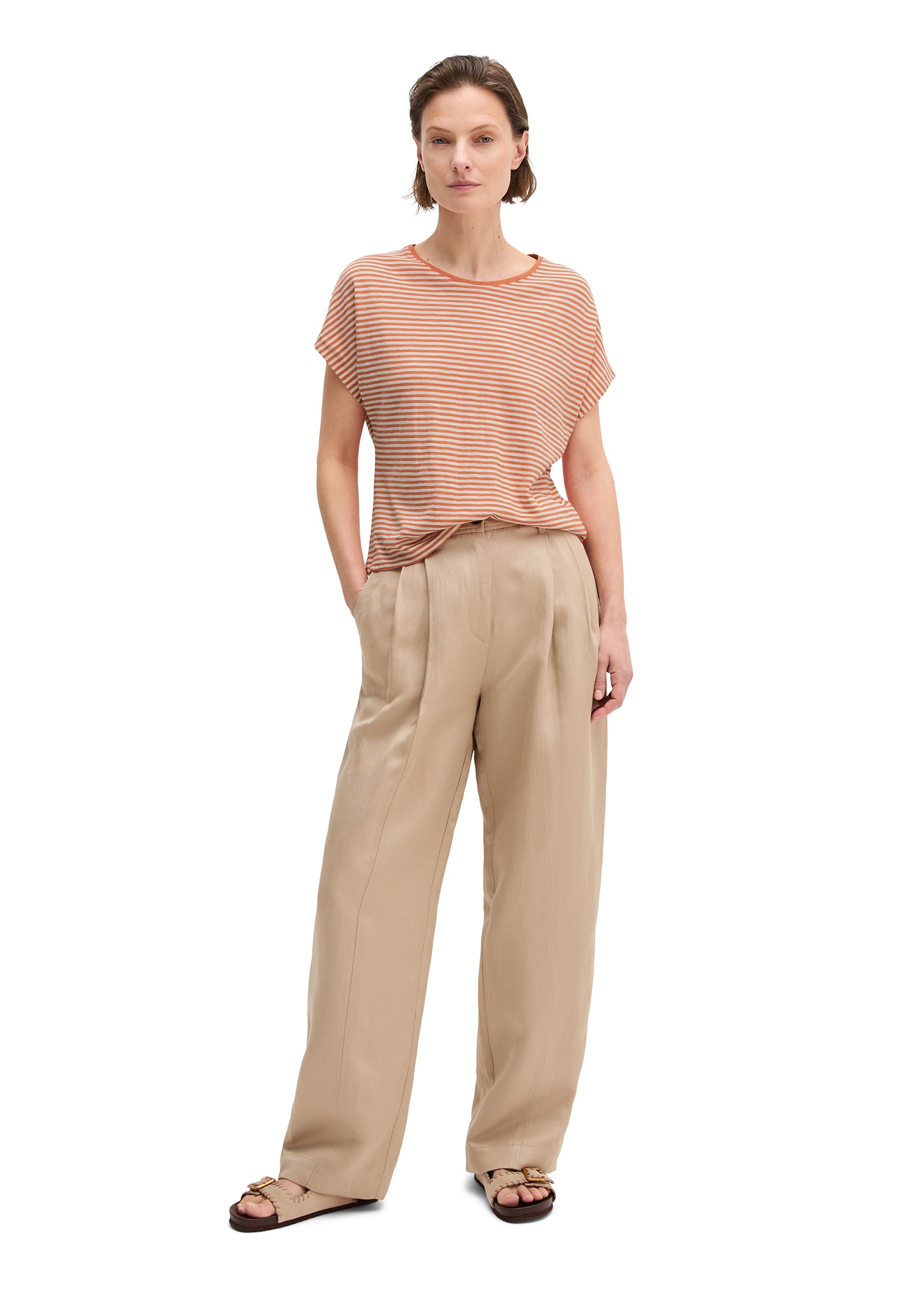 Marc O'Polo T-Shirt Gestreift, regular aus Baumwoll-Single-Jersey