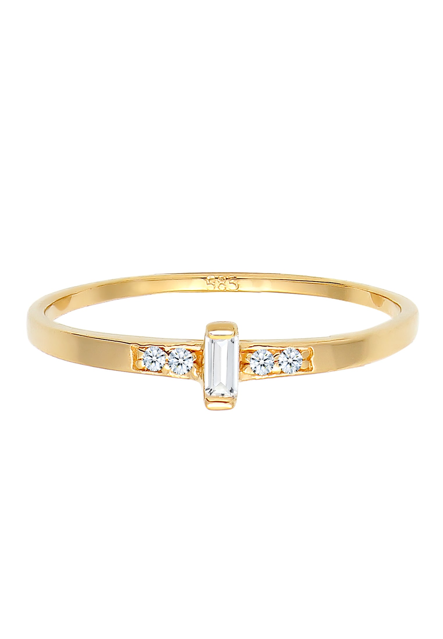 Elli DIAMONDS Verlobungsring »Ring Topas Diamant (0.02ct) 585 Gelbgold«
