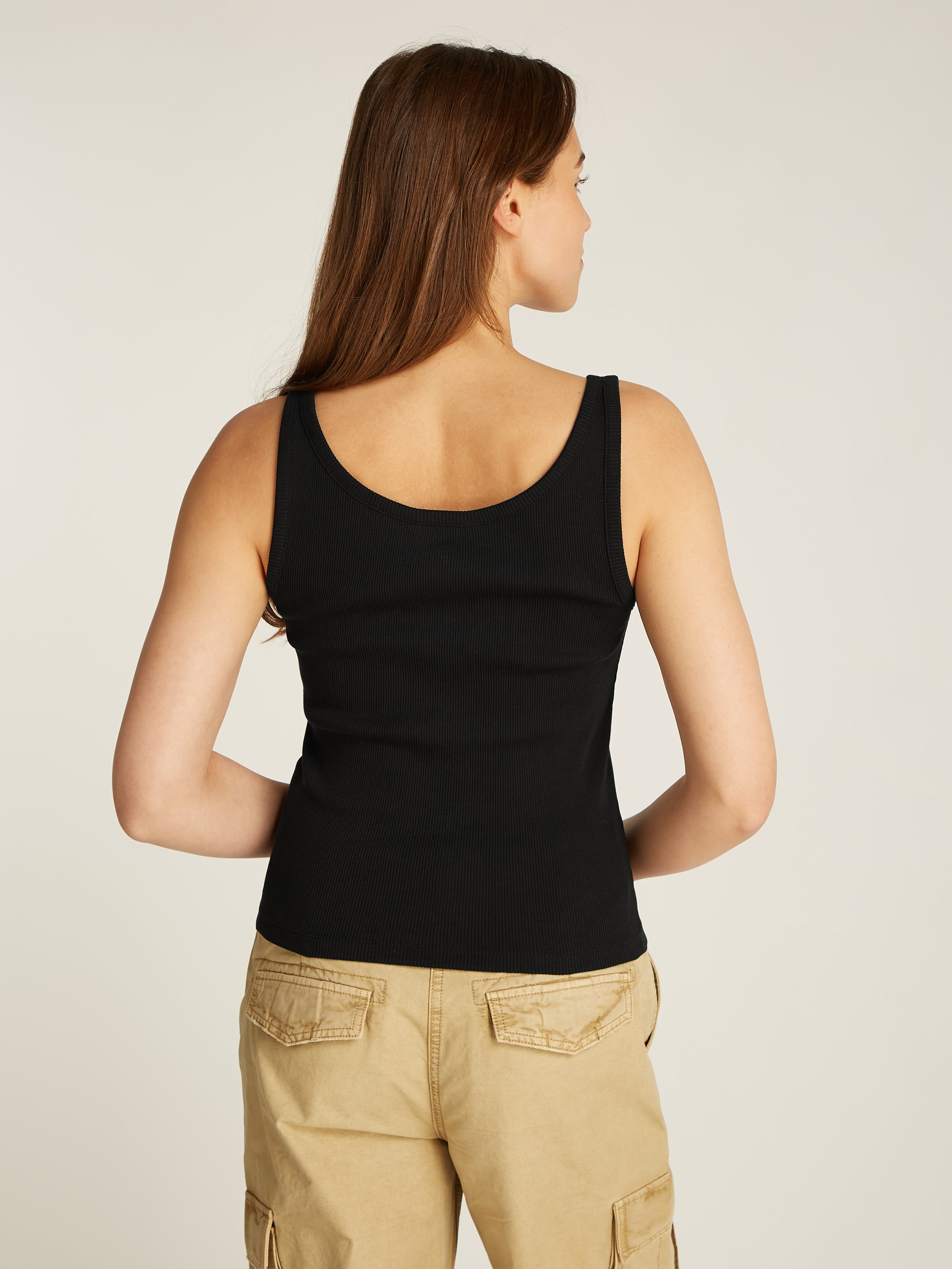 Tommy Jeans Tanktop »TJW SLIM BUTTON TANK«, mit Knopf