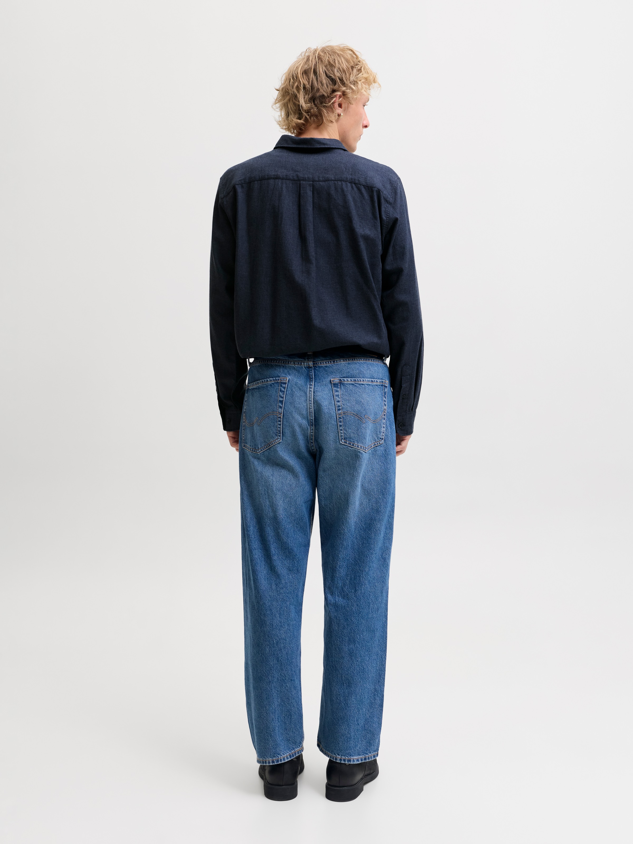Jack & Jones Langarmhemd »JJEFIELD MELANGE SHIRT LS SN« Baumwolle, normal geschnitten