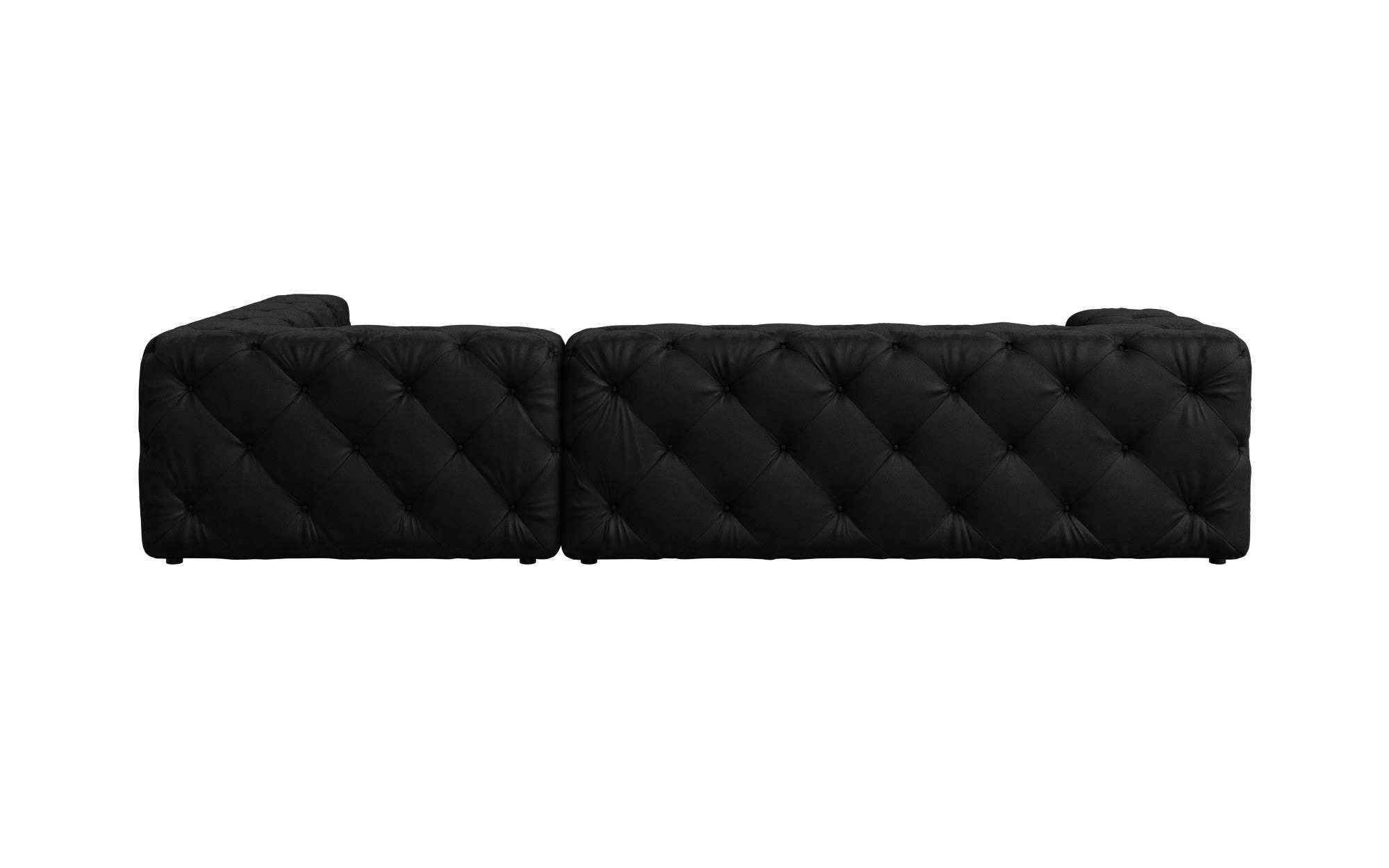 PLACES OF STYLE Ecksofa »FOLLINA« L-Form, mit klassischer Chesterfield-Knopfheftung