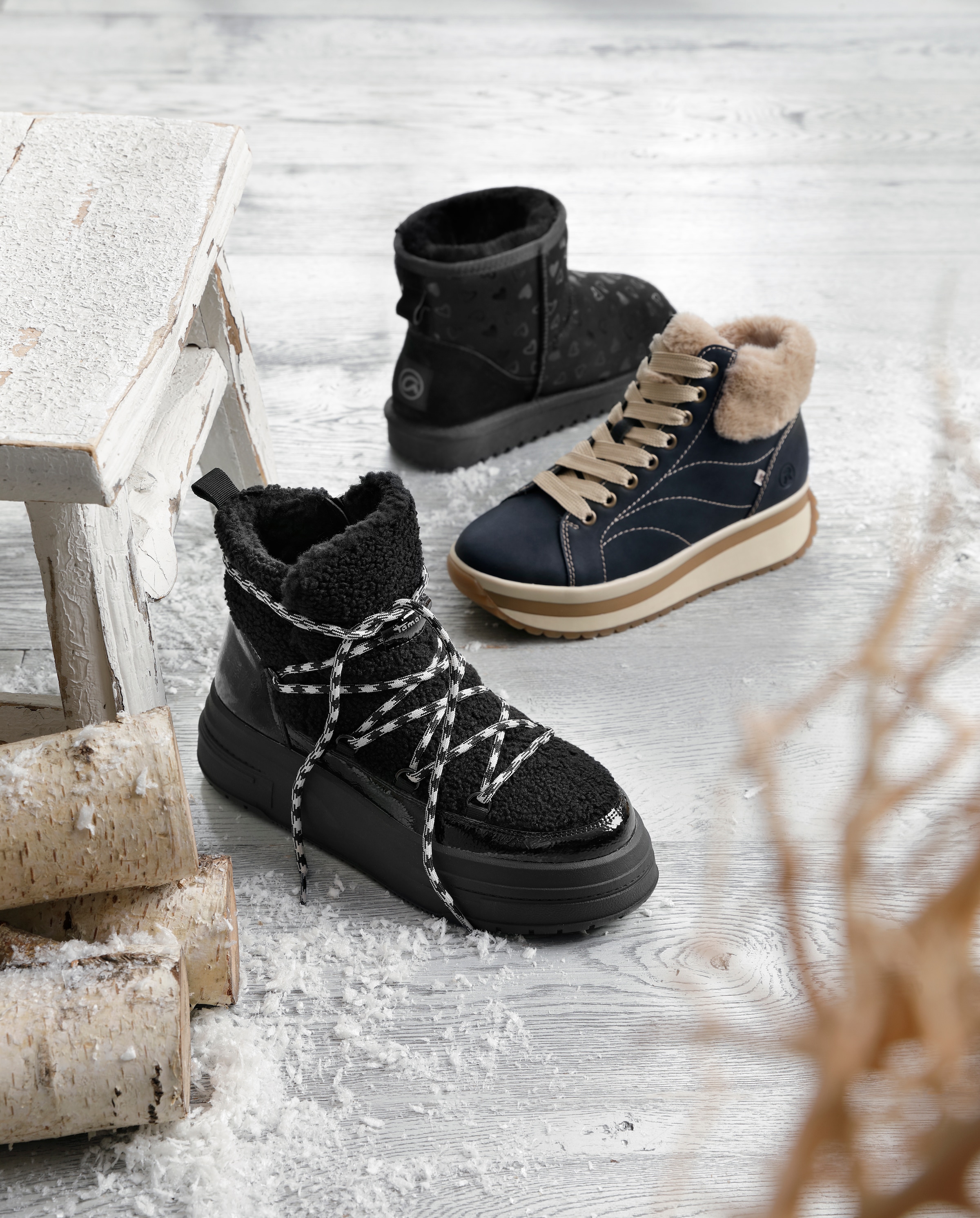 Tamaris Winterboots, Plateau, Winterstiefelette, Outdoorschuh mit Duo-Tex-Ausstattung