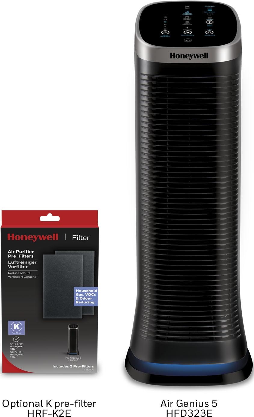 Honeywell Ersatzfilter »HRF-K2E K-Vorfilter«, (Set, 2 tlg.), kompatibel mit dem Honeywell HFD323E Luftreiniger AirGenius 5