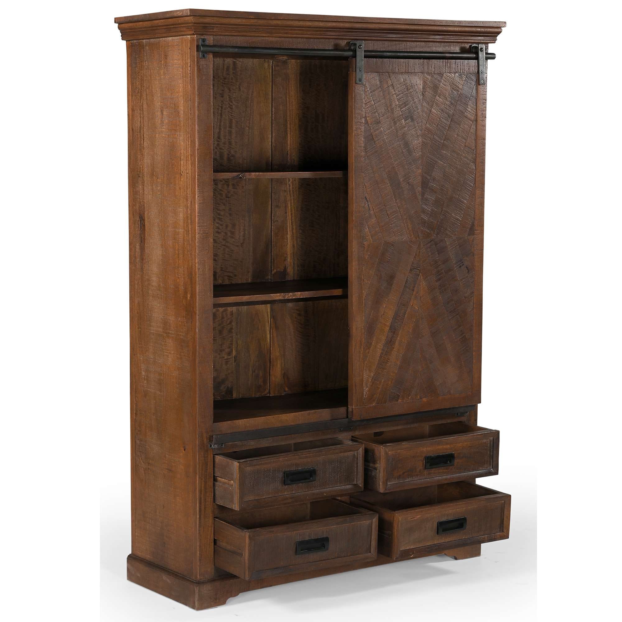 OTTO home Vitrine »Don Barn« mit 1 Schiebetür, handgefertigt, Unika-Möbel, Breite 110 cm