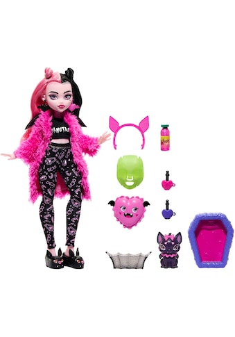 Anziehpuppe »Monster High, Creepover Draculaura - Schaurig schöne Pyjamaparty«