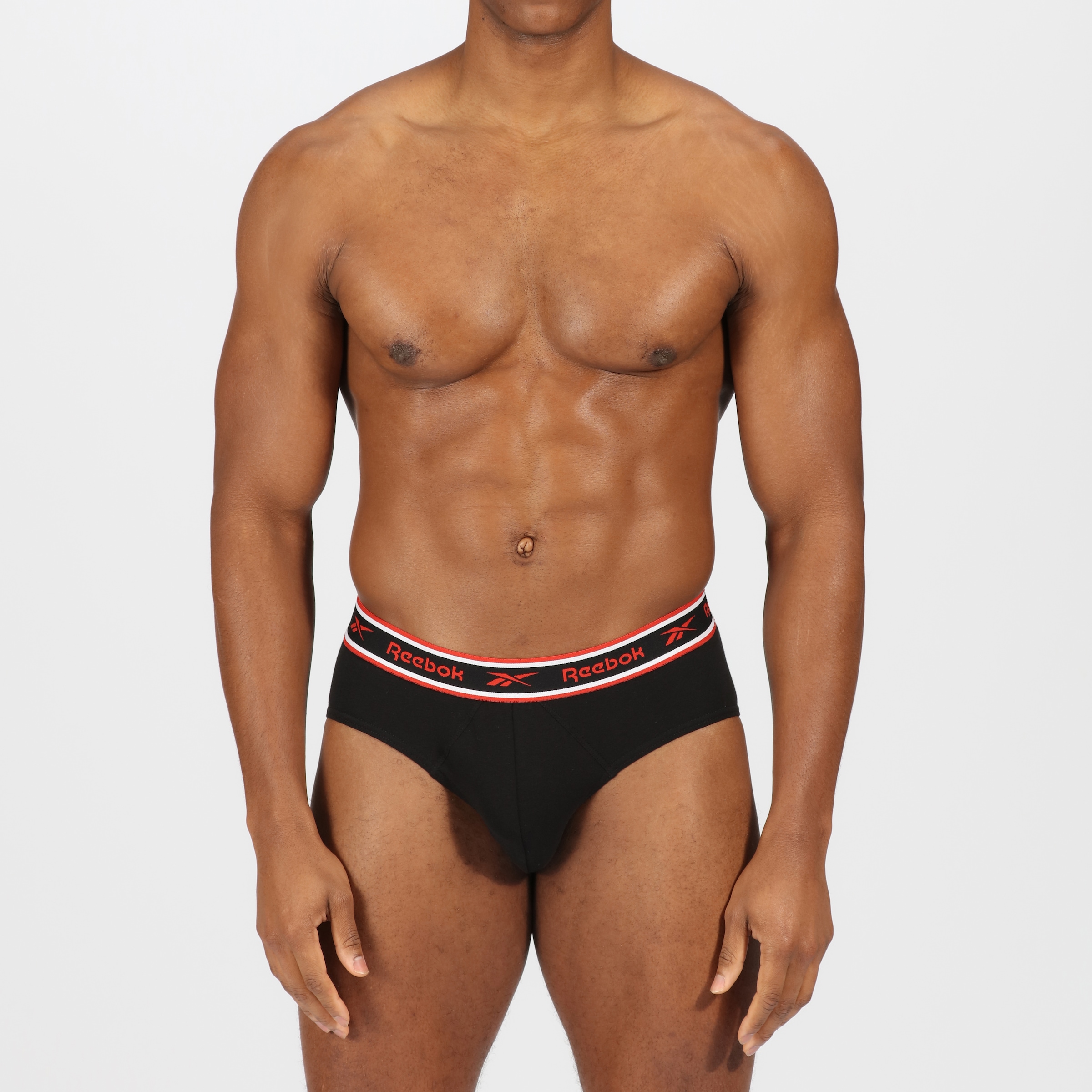 Reebok Slip »CHASE« 3er Pack,  basic, bequem, atmungsaktiv, mit Logo, breiter Bund, Baumwollmix