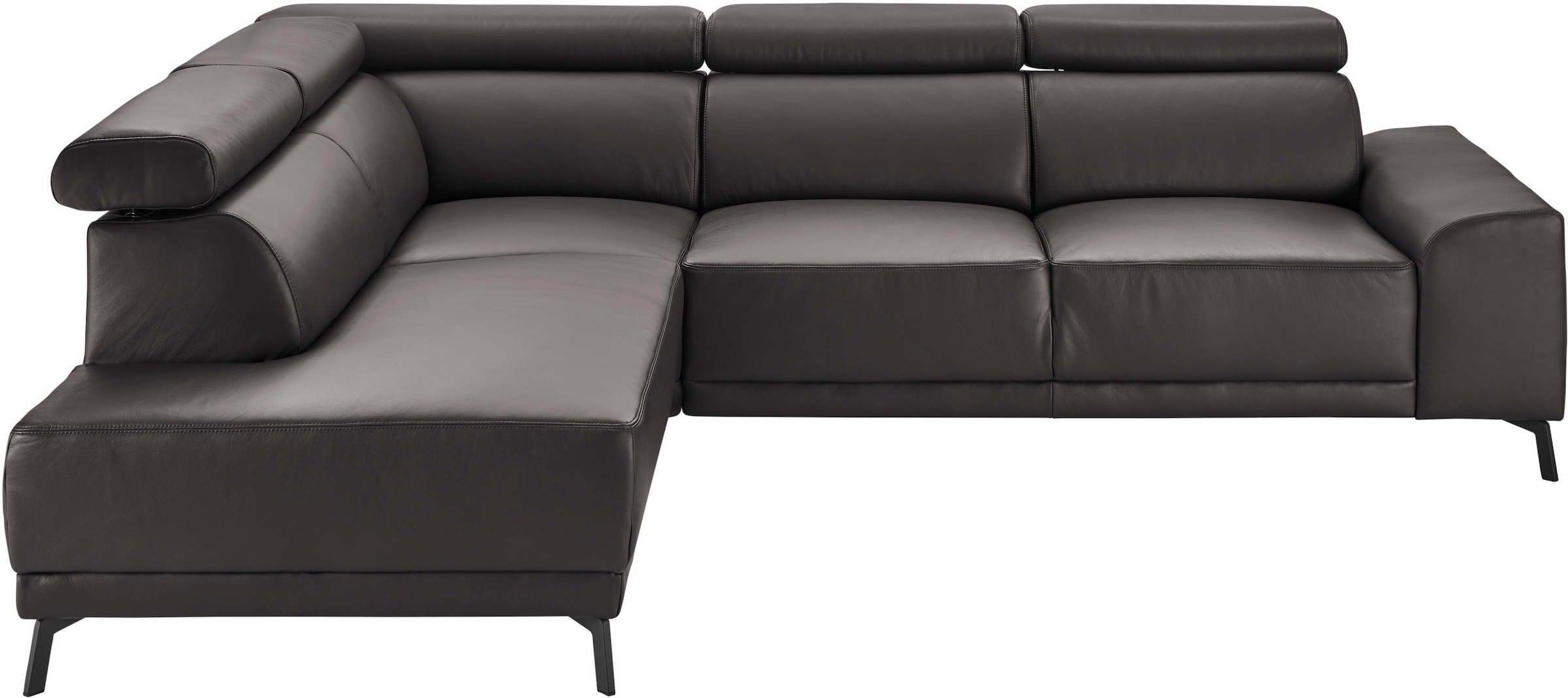3C Candy Ecksofa »Greve modern und bequem, inkl. manueller Kopfteilverstellung, L-Form«, wahlweise mit motorischem Sitzvorzug