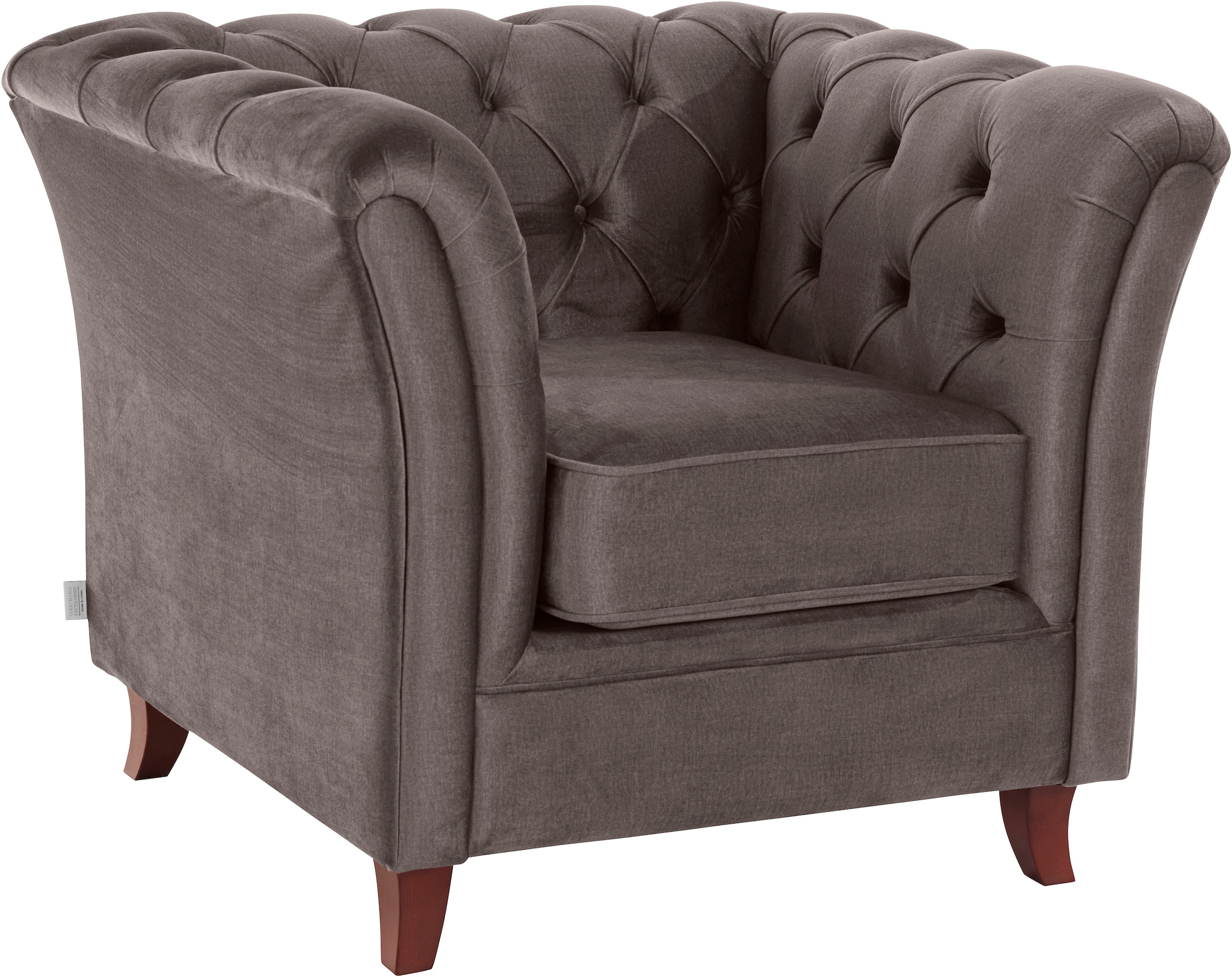 Home affaire Chesterfield-Sessel »Reims Cocktailsessel, Sessel«, mit echter Chesterfield-Knopfheftung, hochwertige Verarbeitung