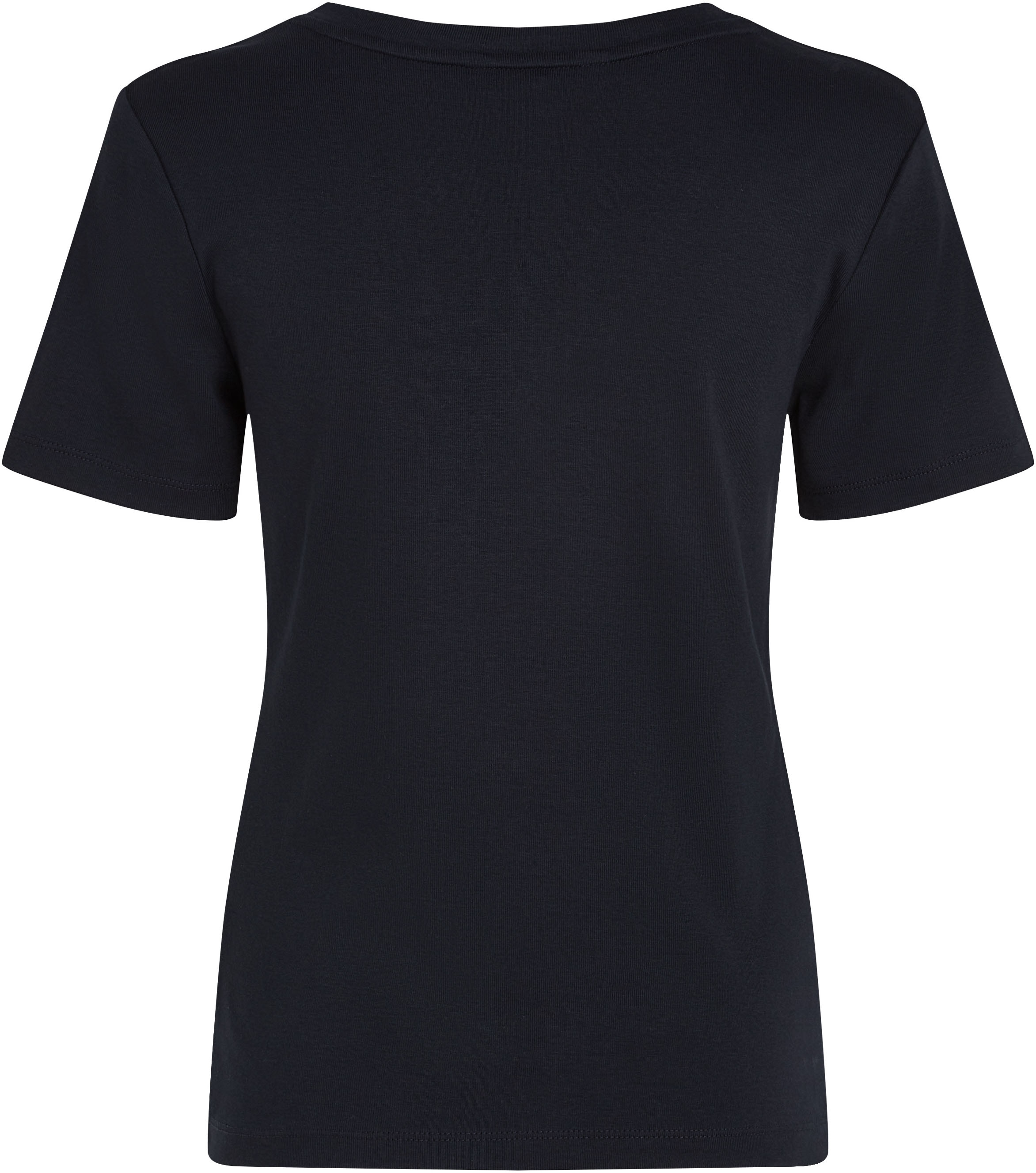 Tommy Hilfiger T-Shirt »SLIM CODY V-NK SS mit V-Ausschnitt und Streifen«, gestreift, casual, slim fit, Baumwolle, V-Ausschnitt