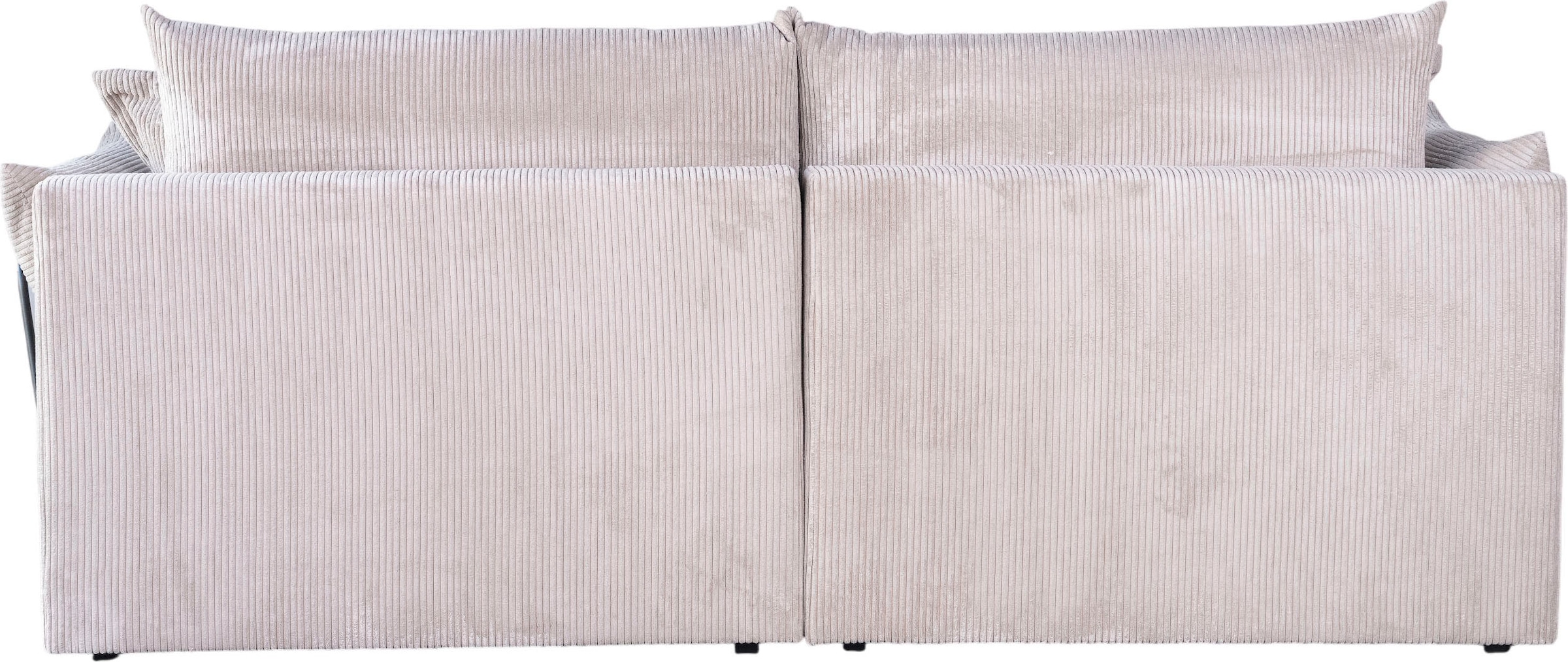 Home affaire Ecksofa »Casa XL L-Form, Breite 190 cm« Mega-Sofa, Cord oder Chenille-Struktur wählbar, mit Federkern!