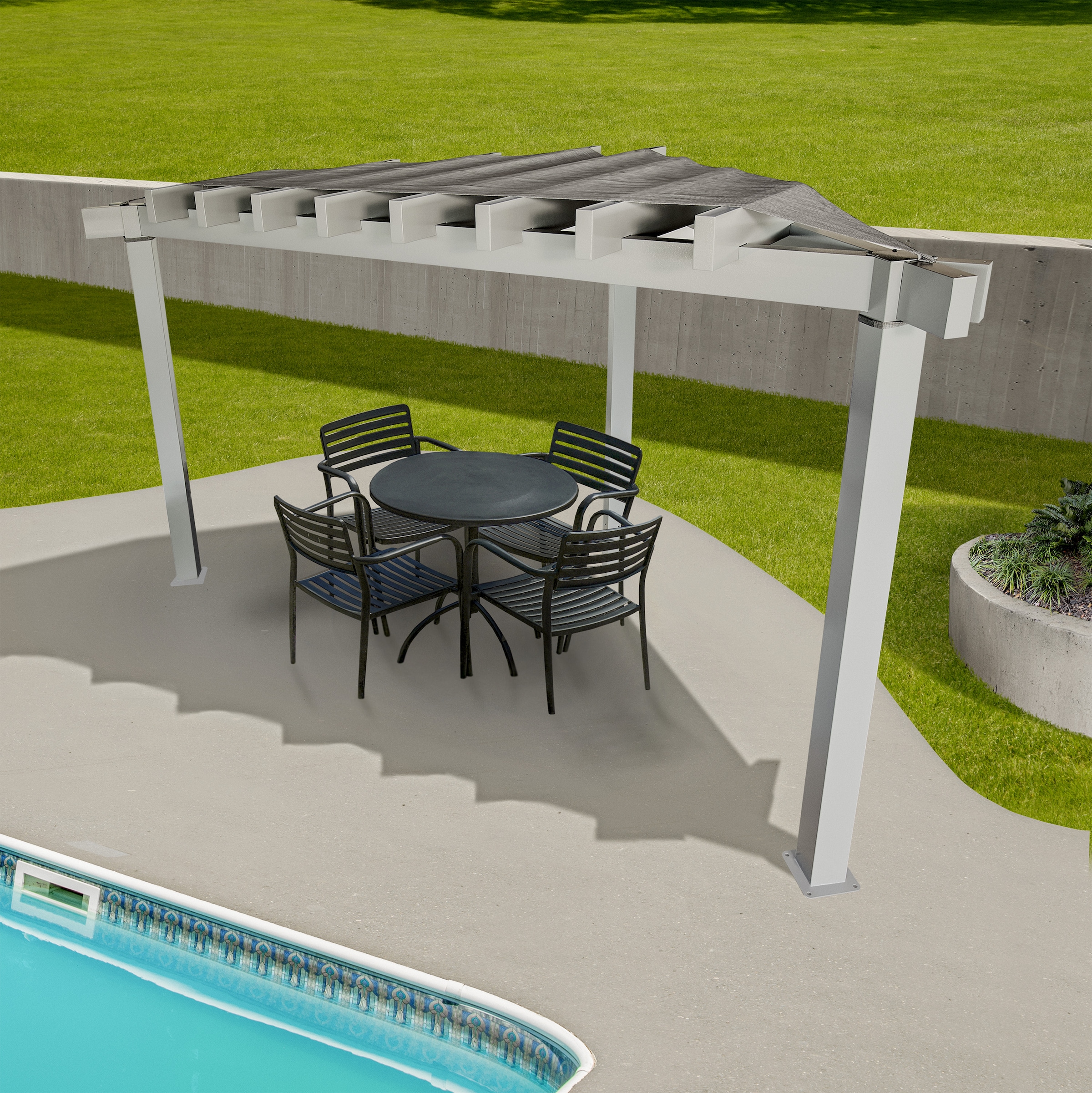 Sojag Pavillon »Lima 1010 Lichtgrau« 293,3x293,3x242,6cm