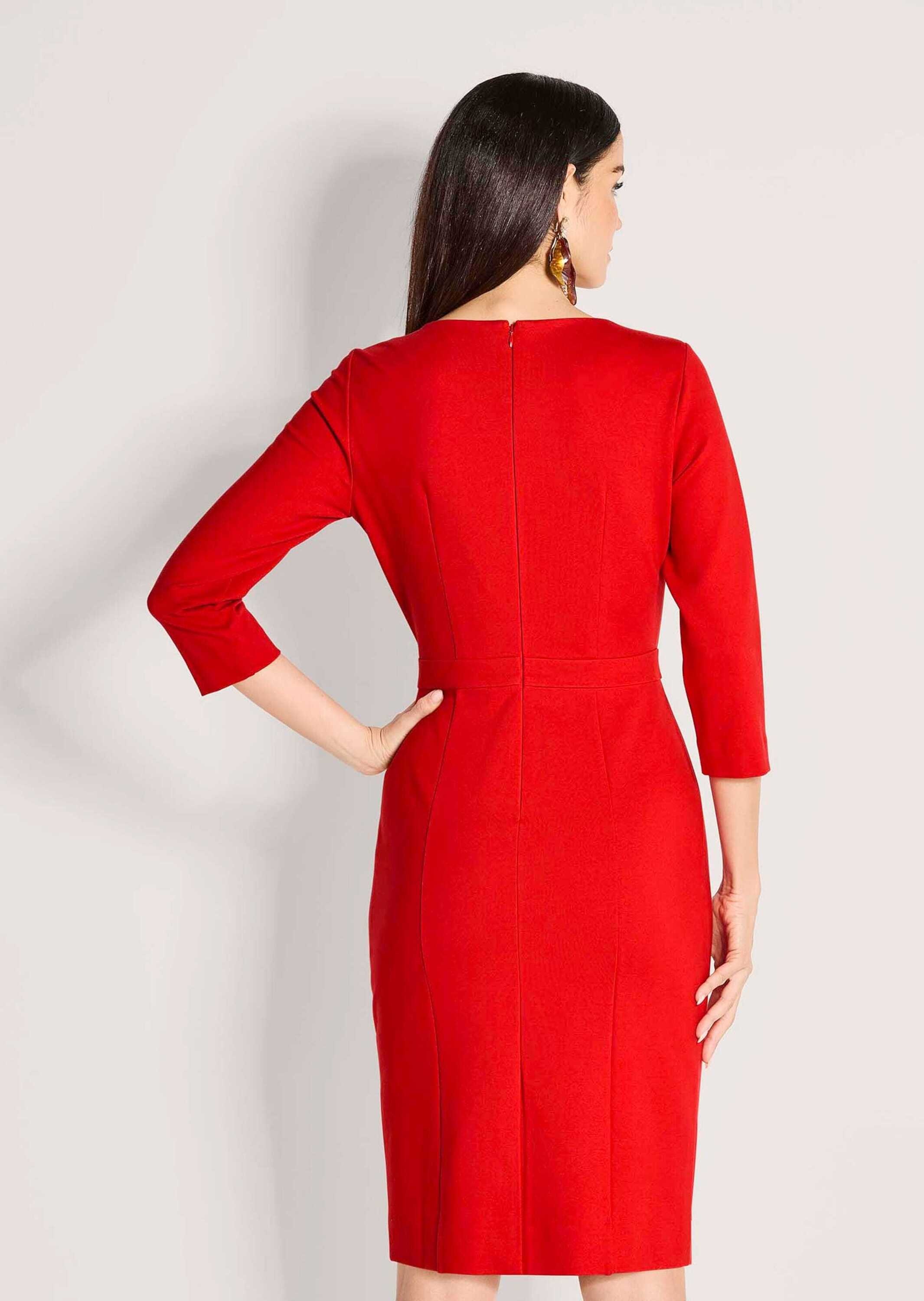 MADELEINE Jerseykleid »Etuikleid Schmales Jersey-Kleid mit Rundhals«