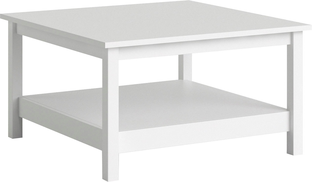 Home affaire Couchtisch »Madrid, Beistelltisch, Sofatisch, Kaffeetisch, Wohnzimmertisch«, Coffee Table mit zusätzlicher Ablage, Maße B/T/H 81 x 81 x 45 cm