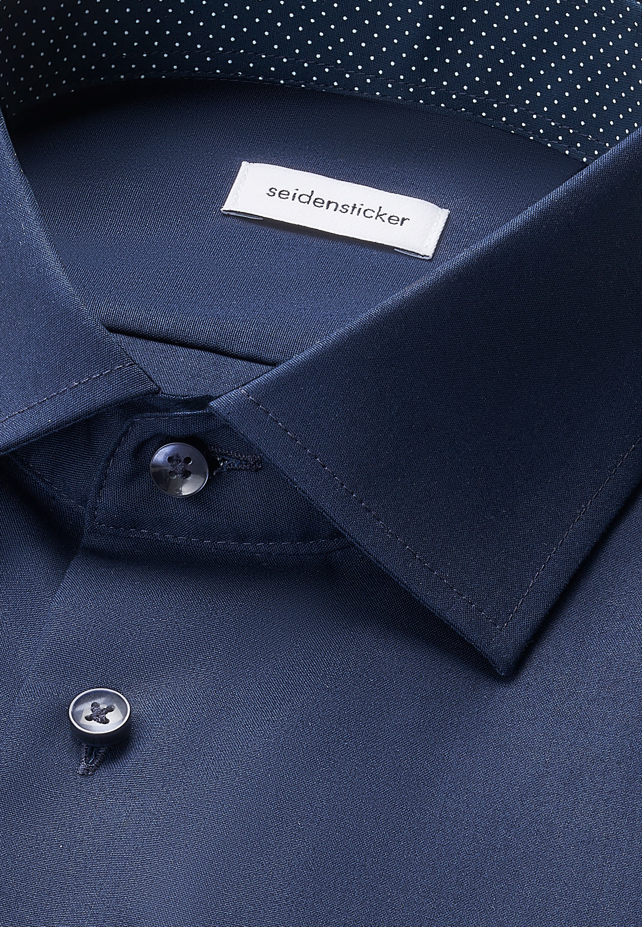 seidensticker Businesshemd »Schwarze Rose« Shaped 1/1 Kentkragen Uni