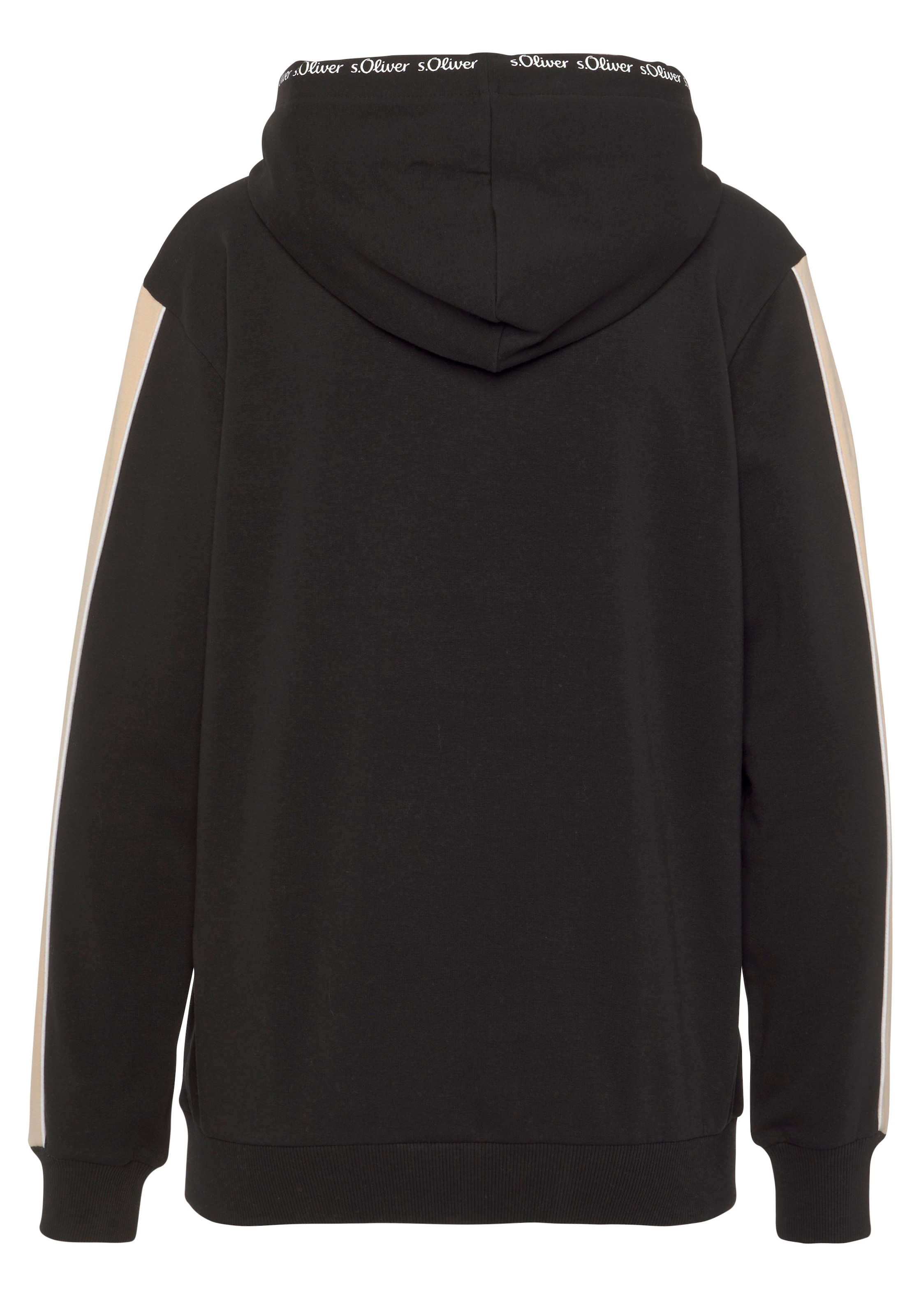 s.Oliver Hoodie »- Kapuzensweatshirt- Loungesweatshirt«, mit Kontrast Einsätzen, Loungewear