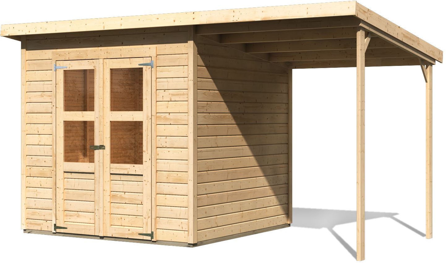 KONIFERA Gartenhaus »Akamaru 4« inkl. Anbaudach