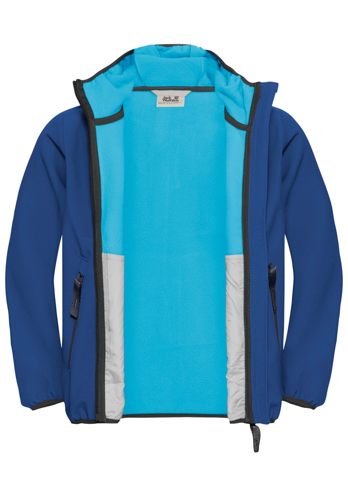 Jack Wolfskin Softshelljacke »FOURWINDS JACKET KIDS« mit Kapuze