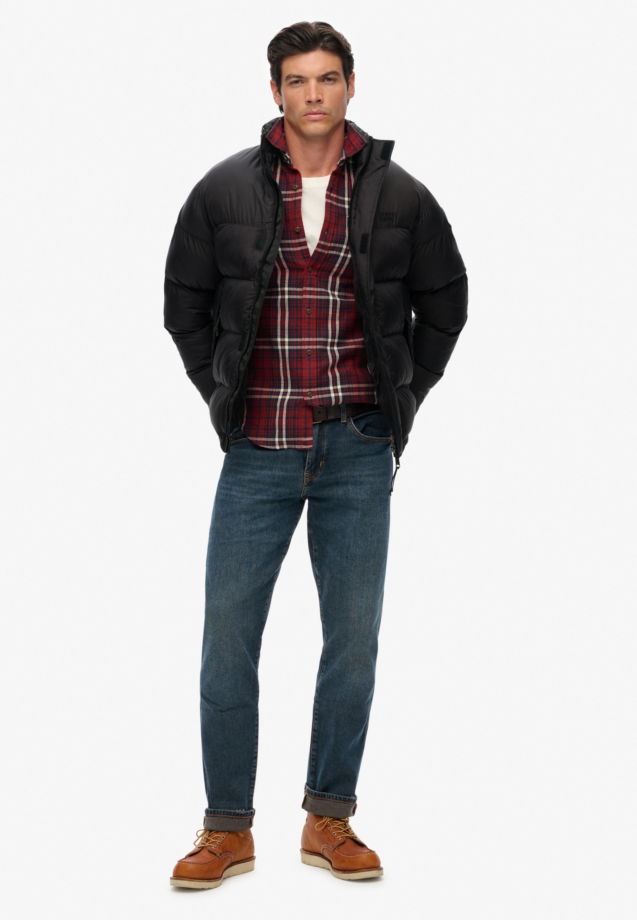Superdry Steppjacke »NON HOODED TECH PADDED JKT«, ohne Kapuze