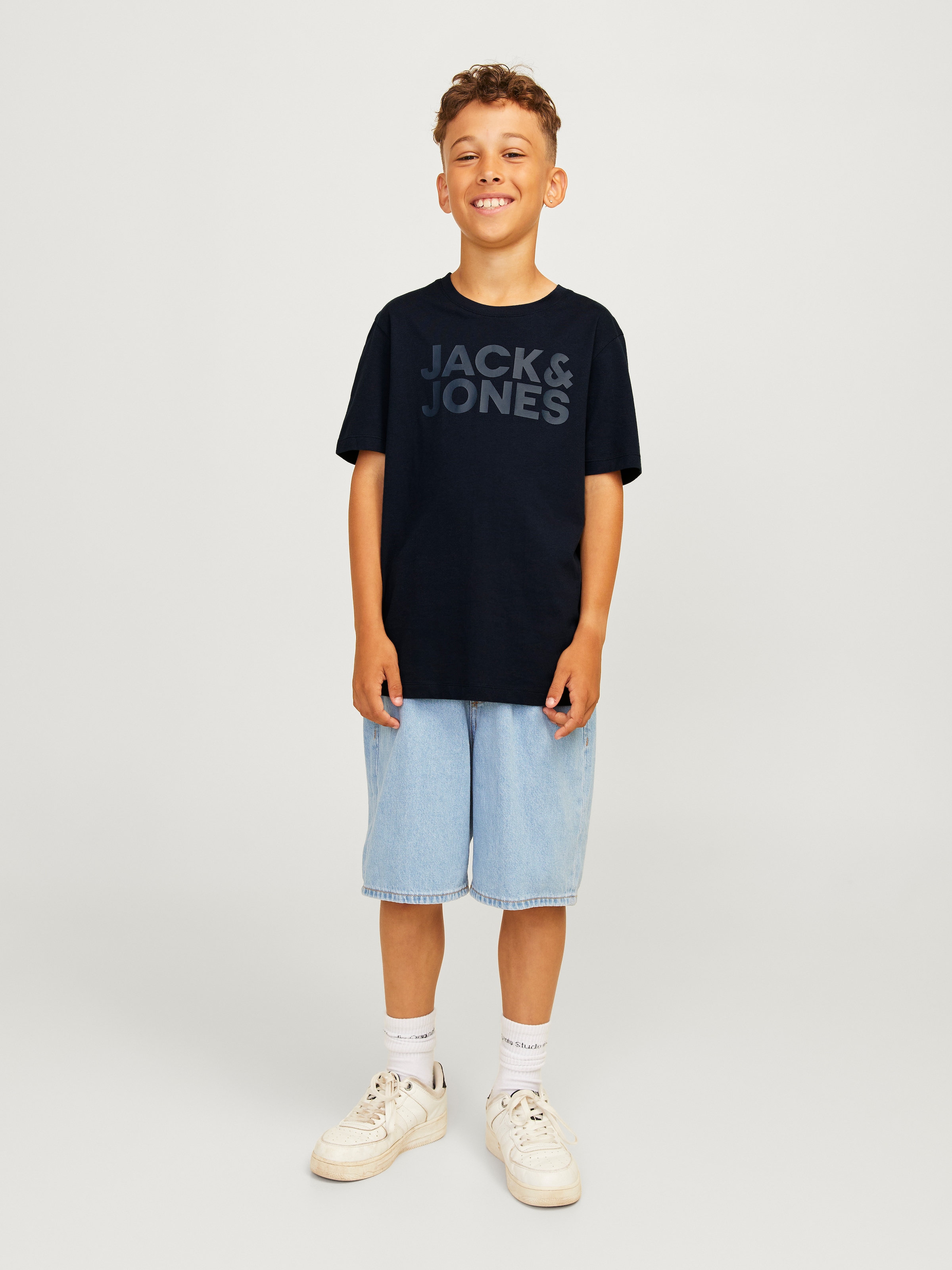 Jack & Jones Junior Kurzarmshirt »JJECORP LOGO TEE SS O-NECK NOOS JNR«