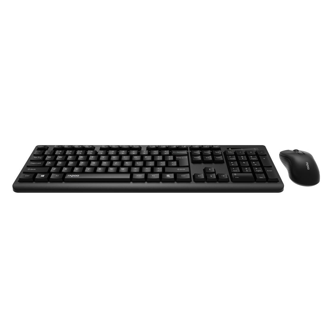 Rapoo Tastatur- und Maus-Set »X1700, Kabelloses Multi-Mode-Deskset, QWERTZ«