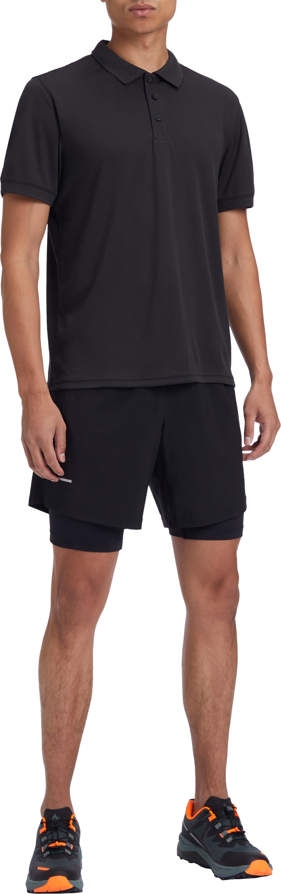 McKINLEY Poloshirt »HE.-POLO LANGO M« sportliche Passform, 3er-Knopfleiste, Strickkragen, atmungsaktiv