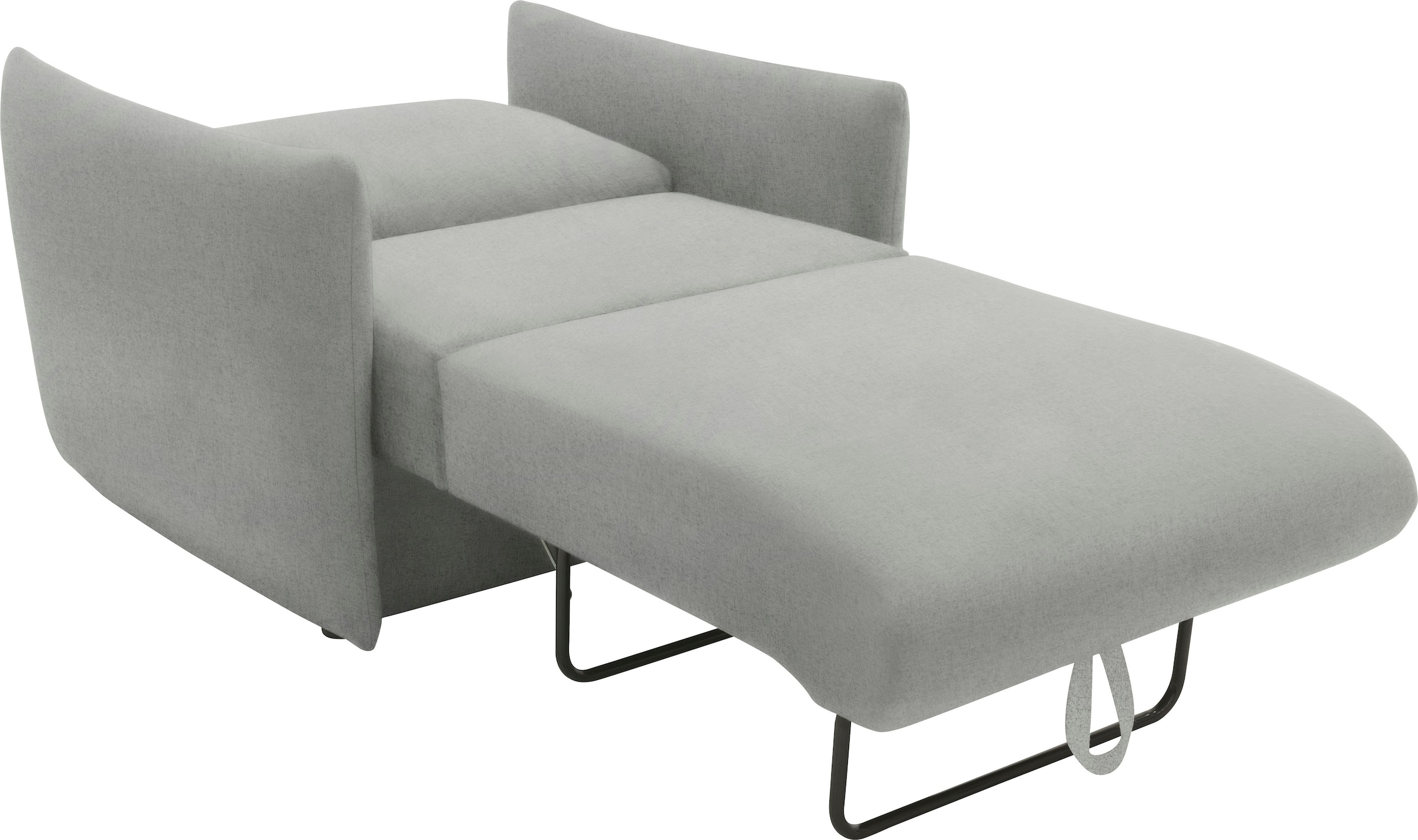 DOMO collection Sessel »700023 wandelbar zum Loungesessel, Relaxliege und Gästebett«, Schlaffunktion, Federkern, stabile Liegefläche ca. 70 x 195 cm