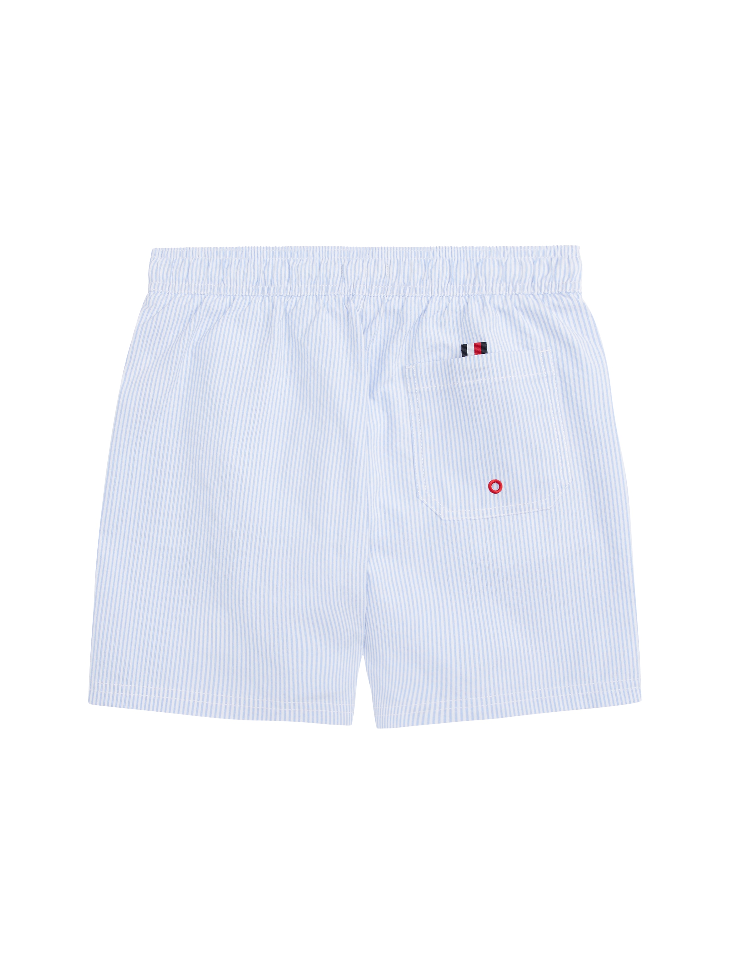 Tommy Hilfiger Swimwear Badeshorts »MEDIUM DRAWSTRING ITHACA«, mit Streifendesign, Logostickerei