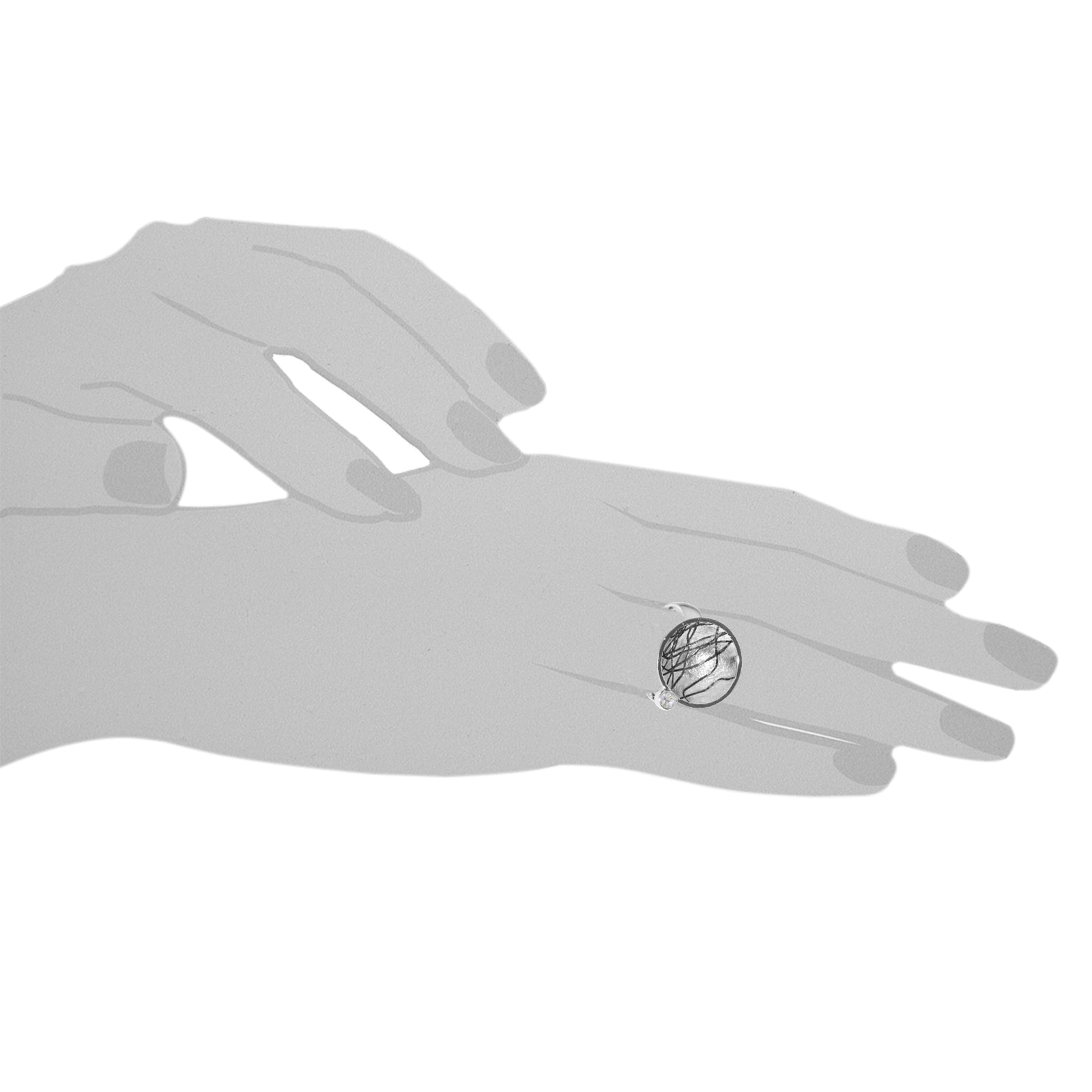OSTSEE-SCHMUCK Fingerring »- Runo - Sarah Vicenza - Silber 925/000 - Zirkonia«