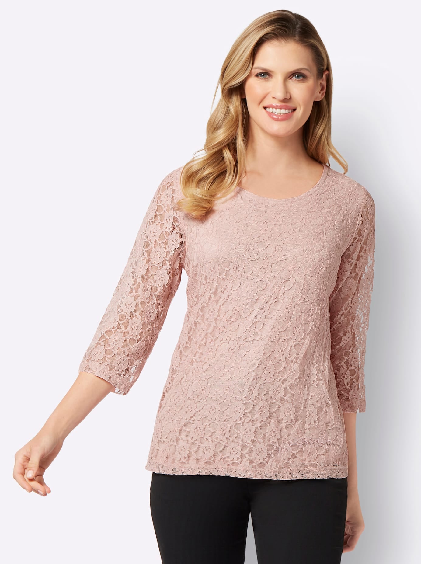 Classic Basics Spitzenshirt »Spitzenshirt«, (1 tlg.)